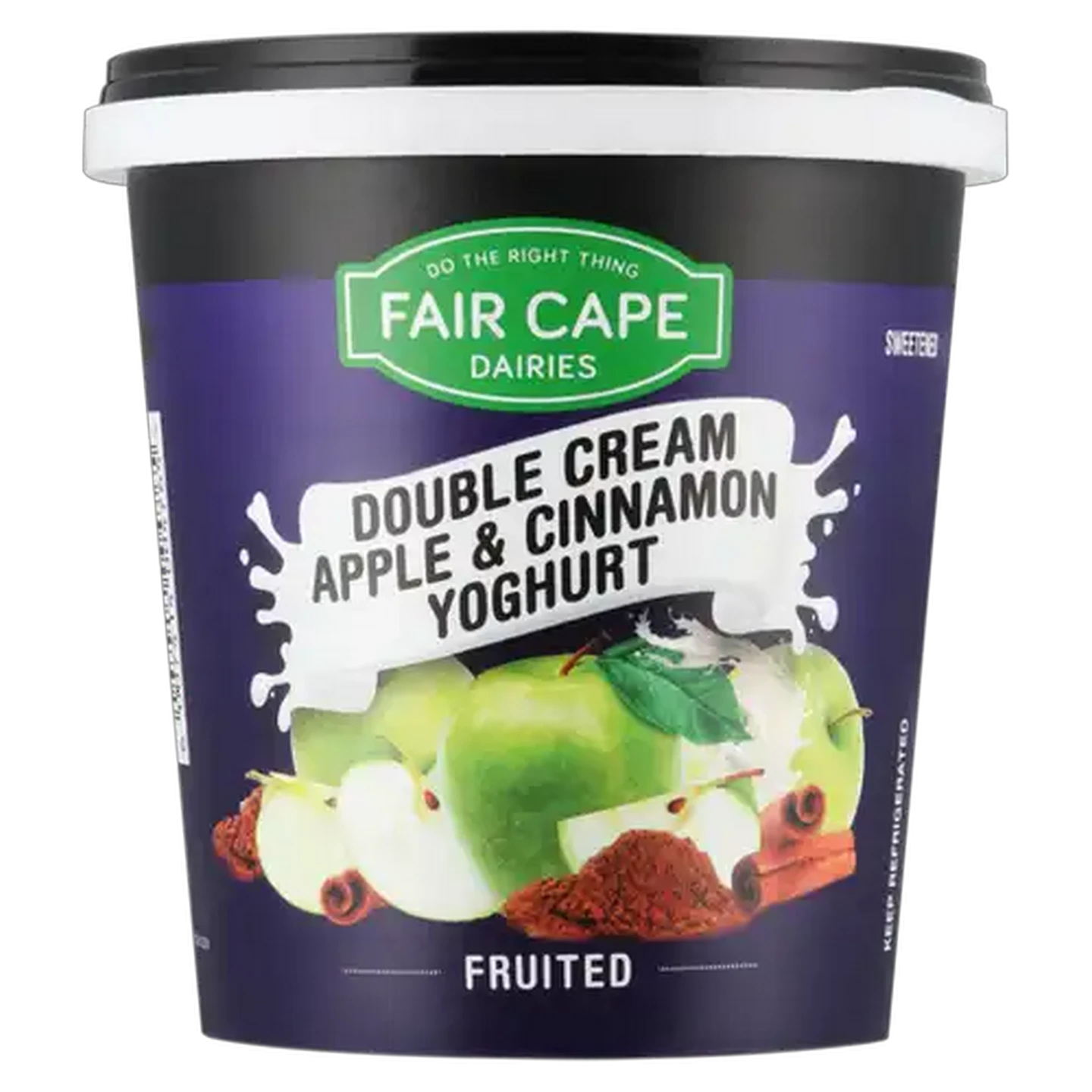 Image of Fair Cape Dairies Diaries Double Cream Apple & Cinnamon Yoghurt 1kg