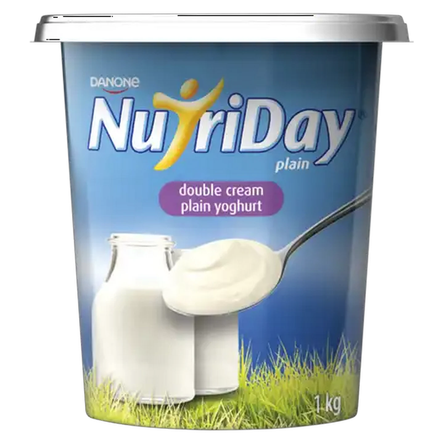 Image of Danone NutriDay Plain Double Cream Yoghurt 1kg