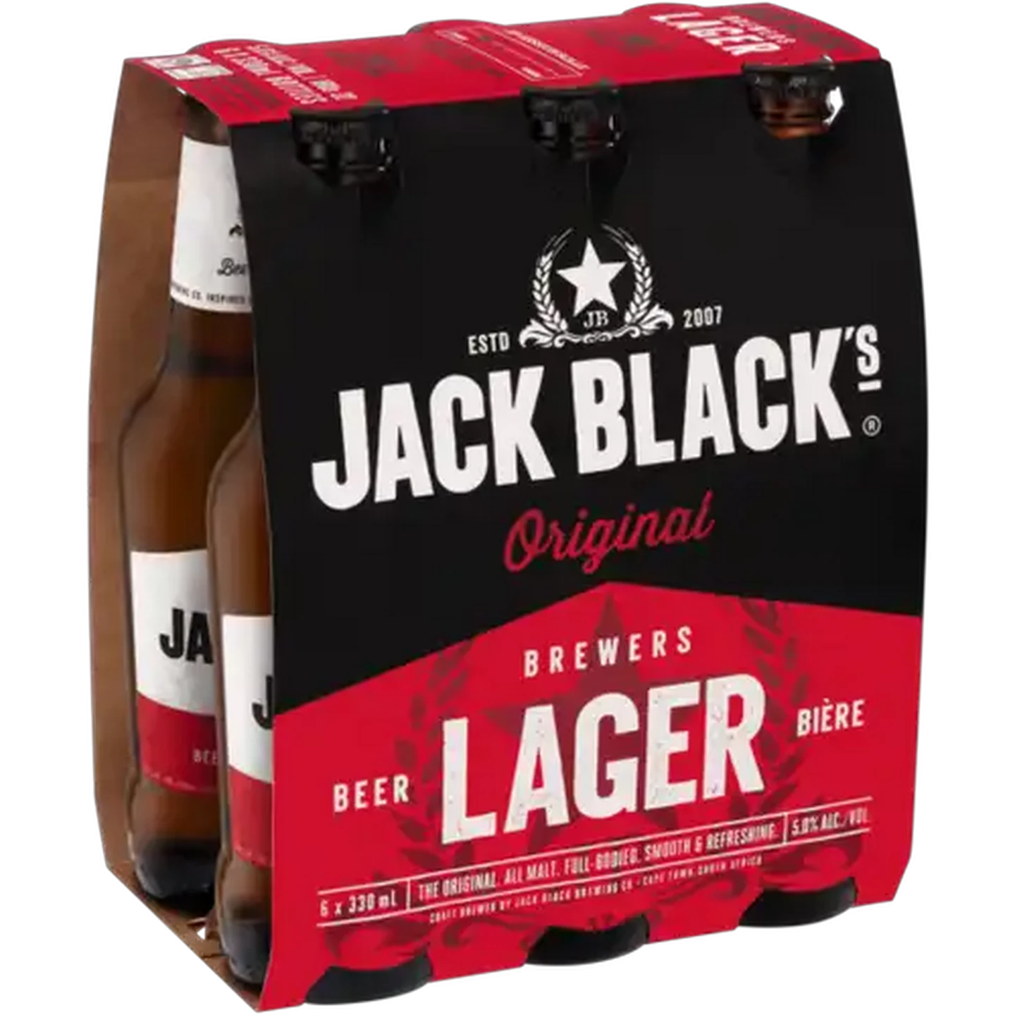 Image of Jack Black's Brewer's Lager Bottles 6 x 330ml