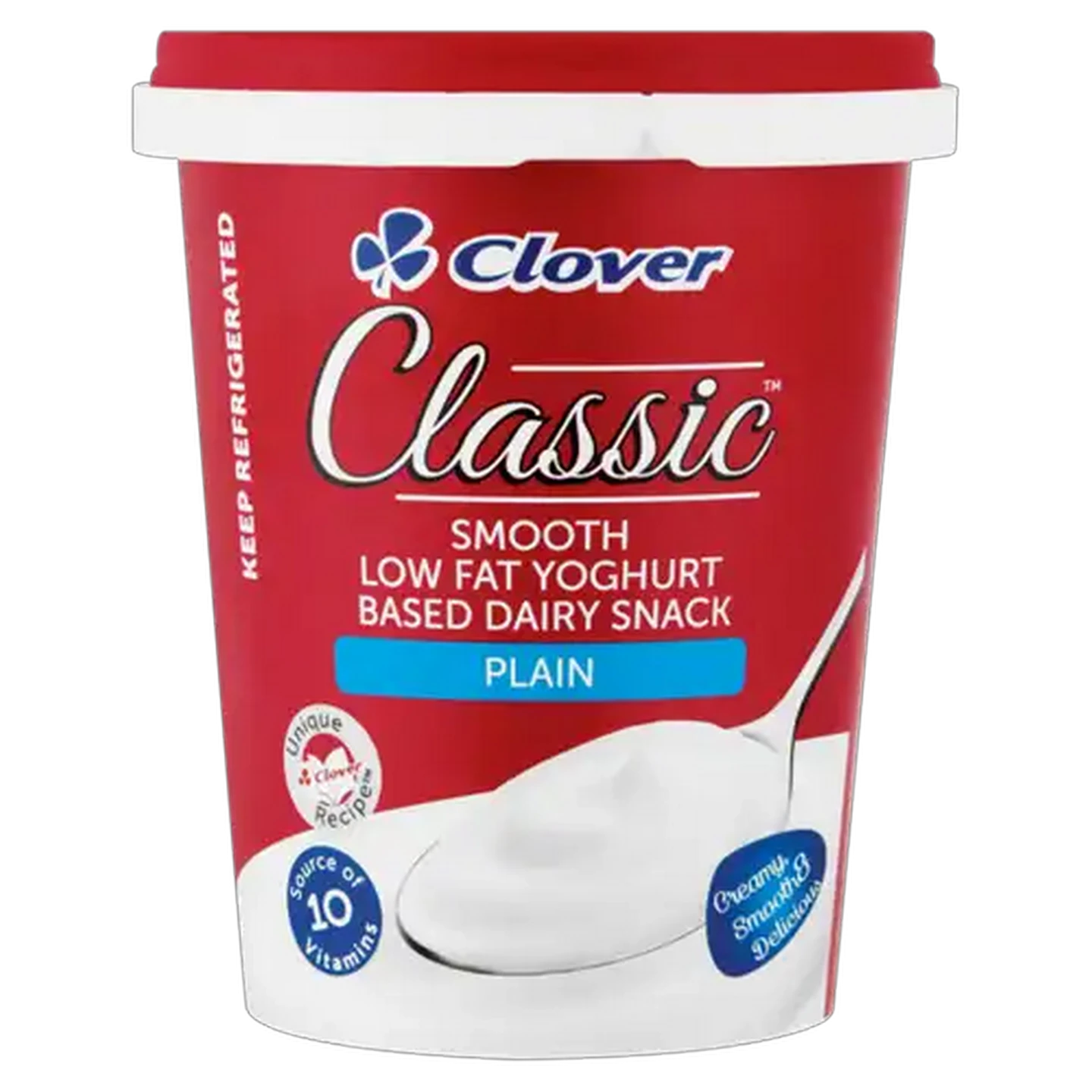 Image of Clover Classic Plain Low Fat Dairy Snack 500g