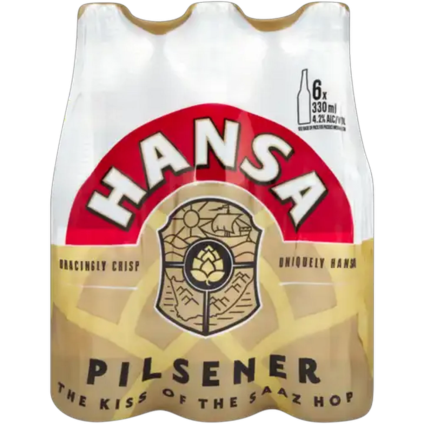 Image of Hansa Pilsener Beer Bottles 6 x 330ml