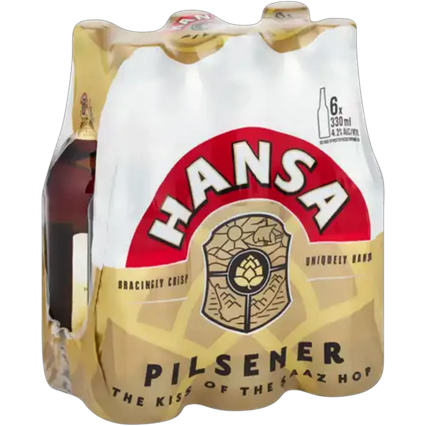 Image of Hansa Pilsener Beer Bottles 6 x 330ml