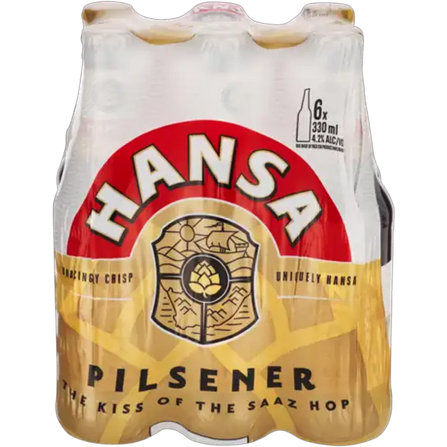 Image of Hansa Pilsener Beer Bottles 6 x 330ml