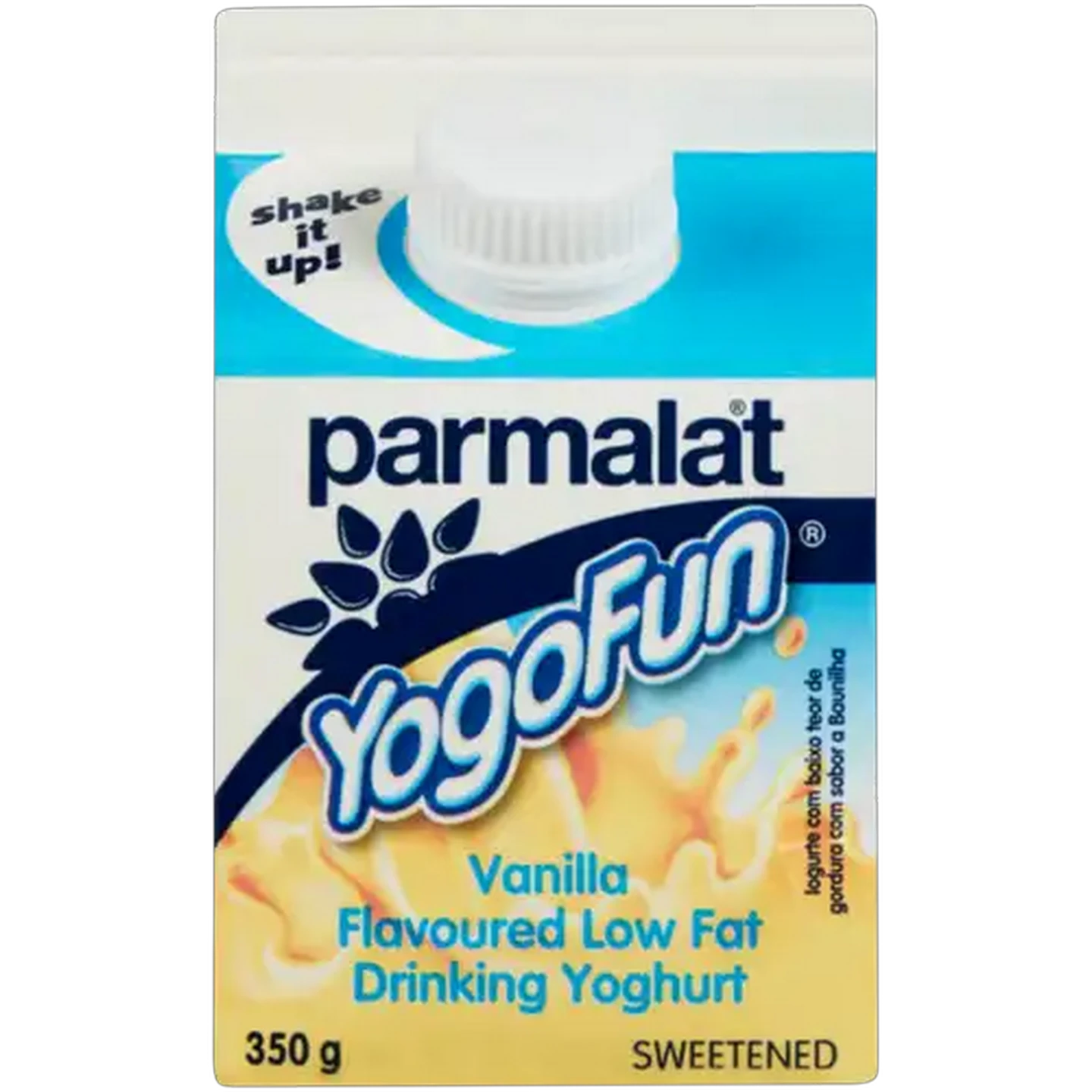 Image of Parmalat YogoFun Vanilla Flavoured Low Fat Drinking Yoghurt 350g