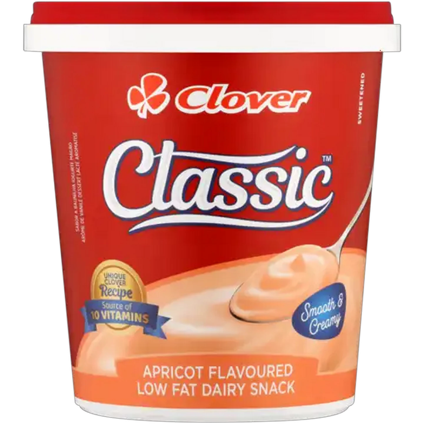 Image of Clover Classic Apricot Flavoured Low Fat Dairy Snack 1kg