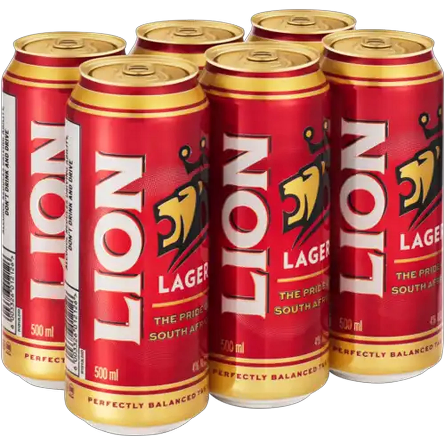 Image of Lion Lager Beer Cans 6 x 500ml