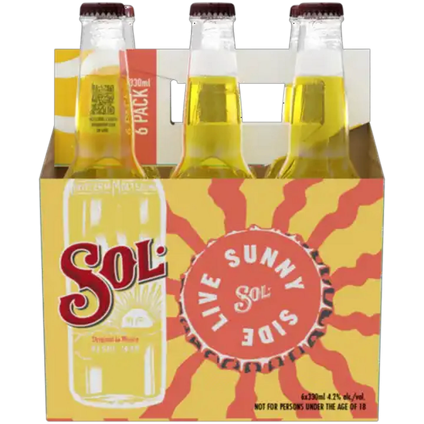 Image of Sol Premium Lager Beer Bottles 6 x 330ml