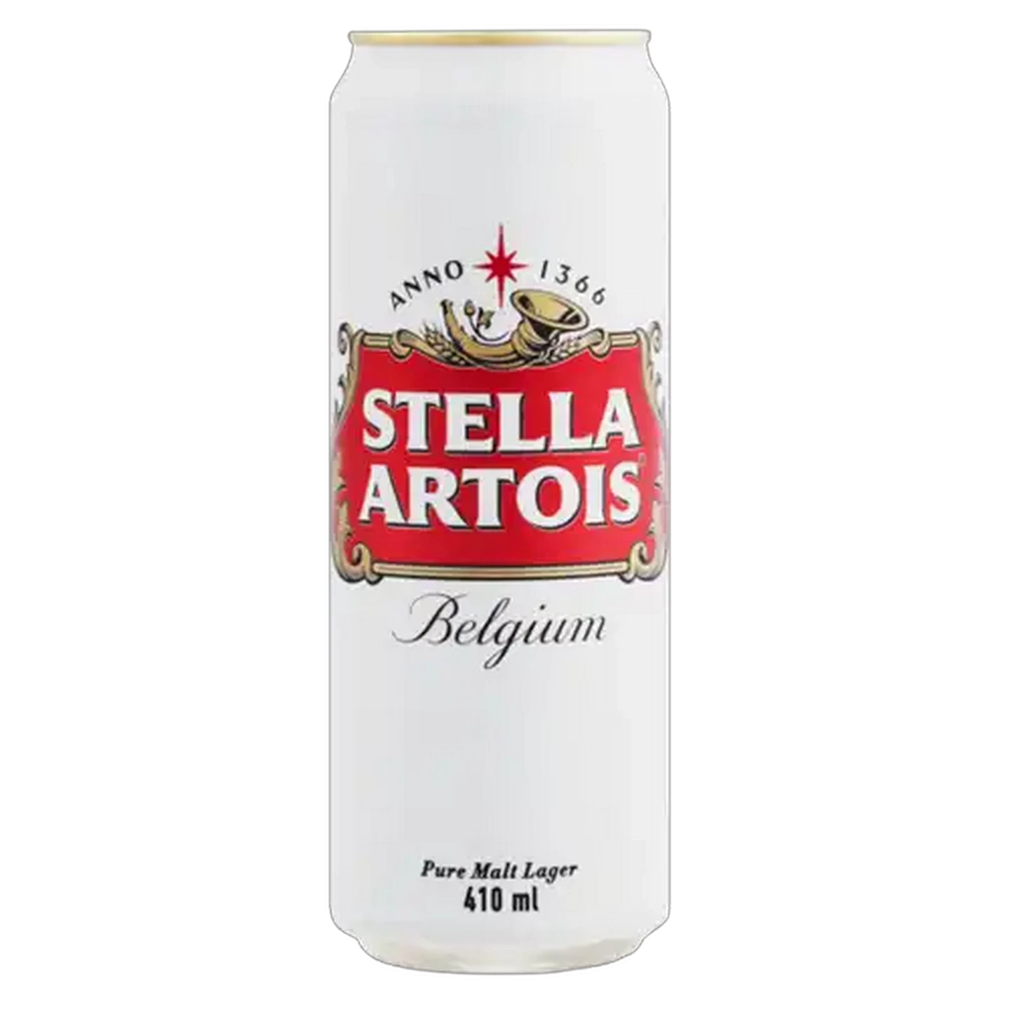 Image of Stella Artois Pure Malt Lager Beer Can 410ml