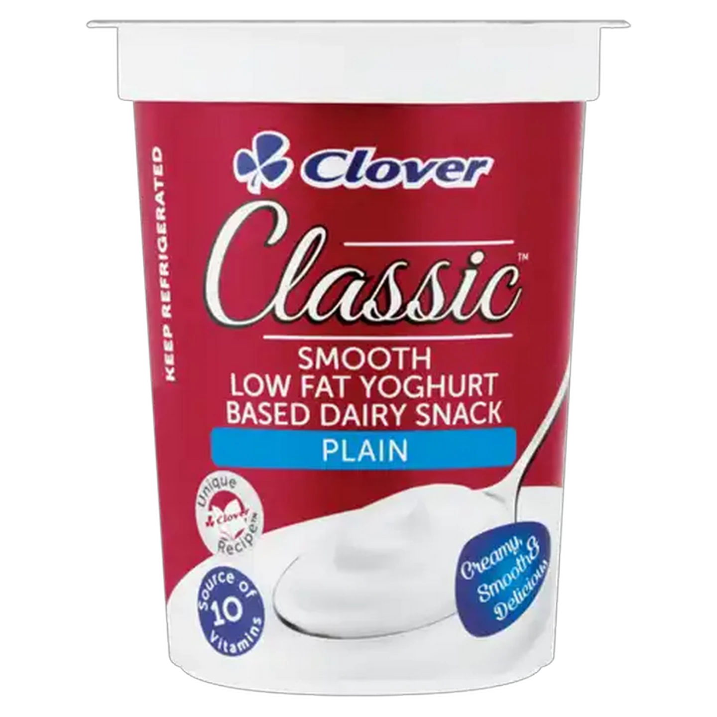 Image of Clover Classic Plain Low Fat Dairy Snack 175g