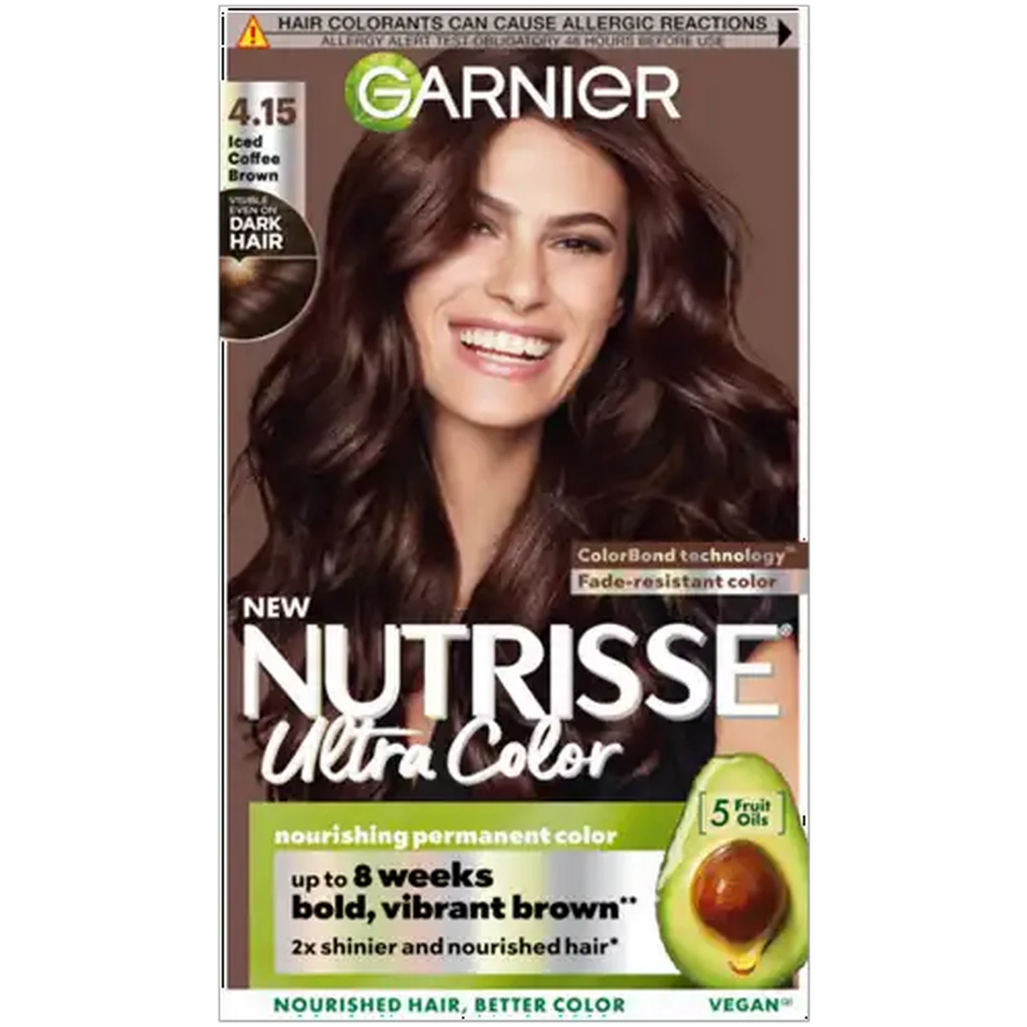 Image of Garnier Nutrisse Ultra Color Iced Coffee Iced Coffee Brown Permanent Hair Color