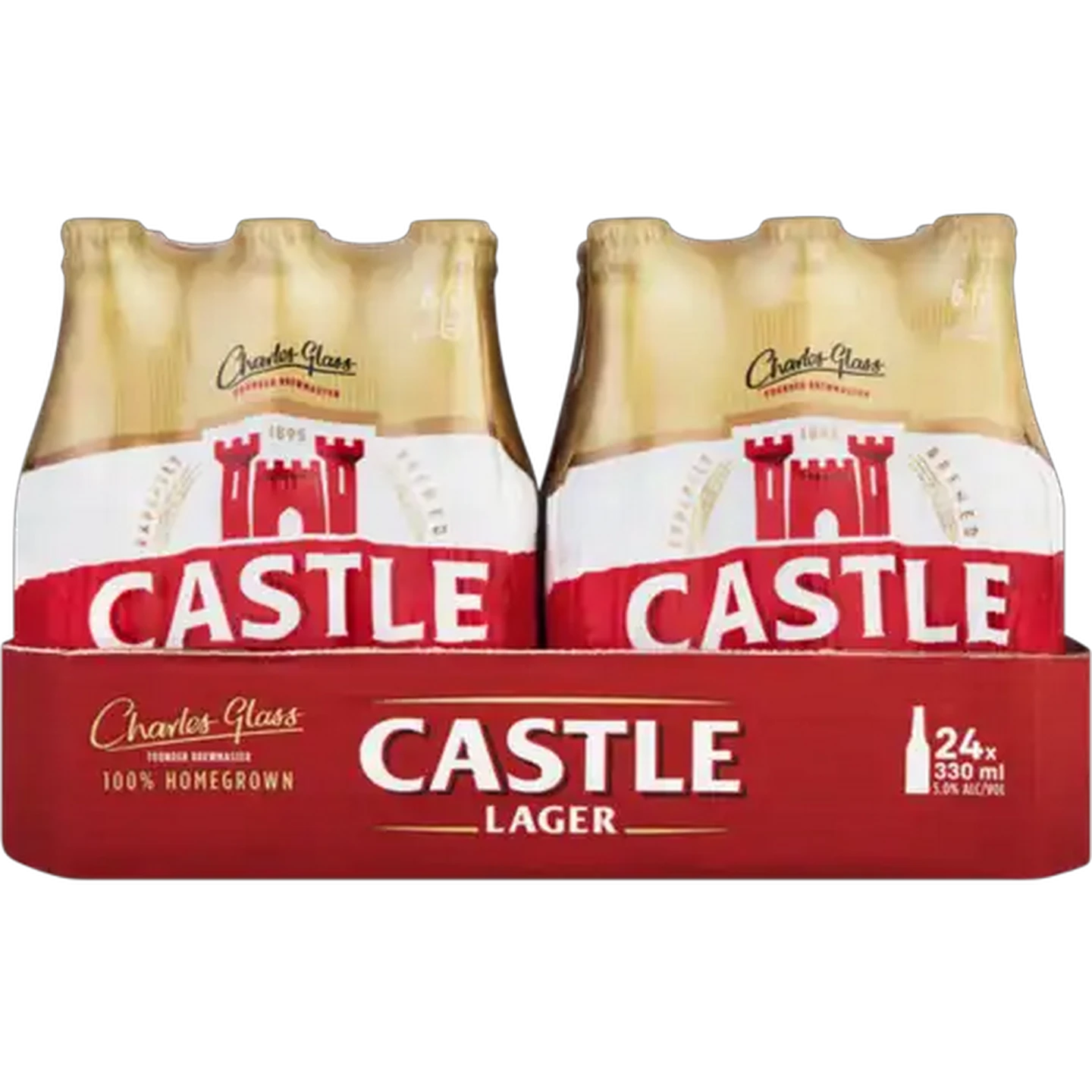 Image of Castle Lager Beer Bottles 24 x 330ml