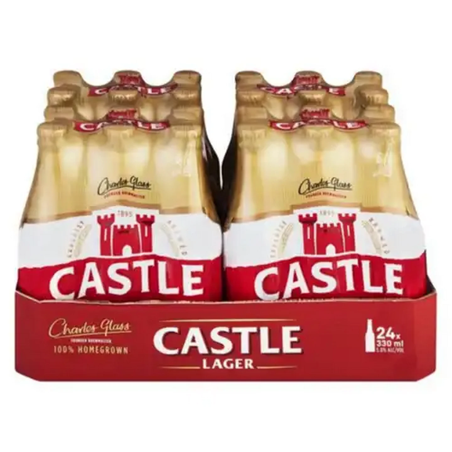 Image of Castle Lager Beer Bottles 24 x 330ml
