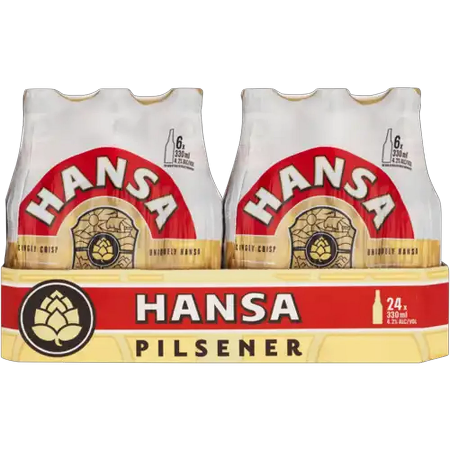 Image of Hansa Pilsener Beer Bottles 24 x 330ml
