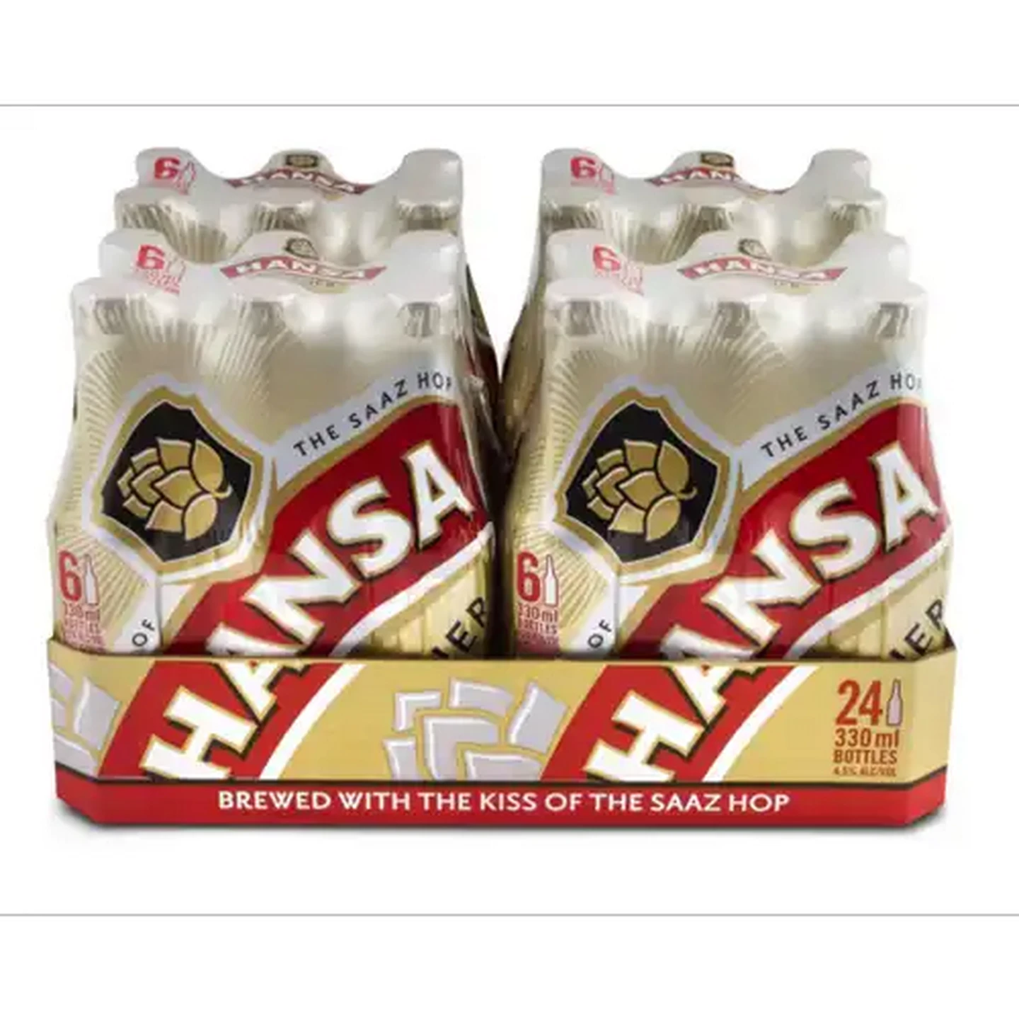 Image of Hansa Pilsener Beer Bottles 24 x 330ml