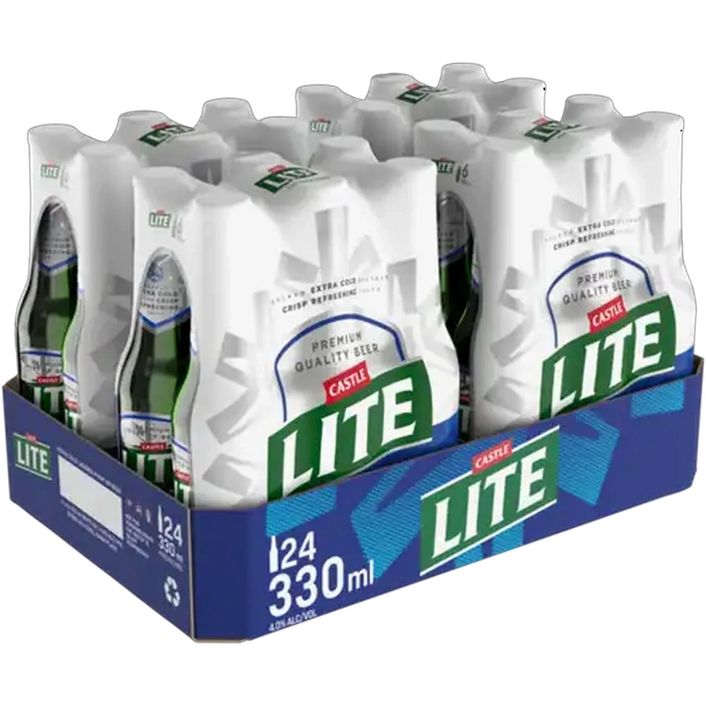 Image of Castle Lite Premium Beer Bottles 24 x 330ml