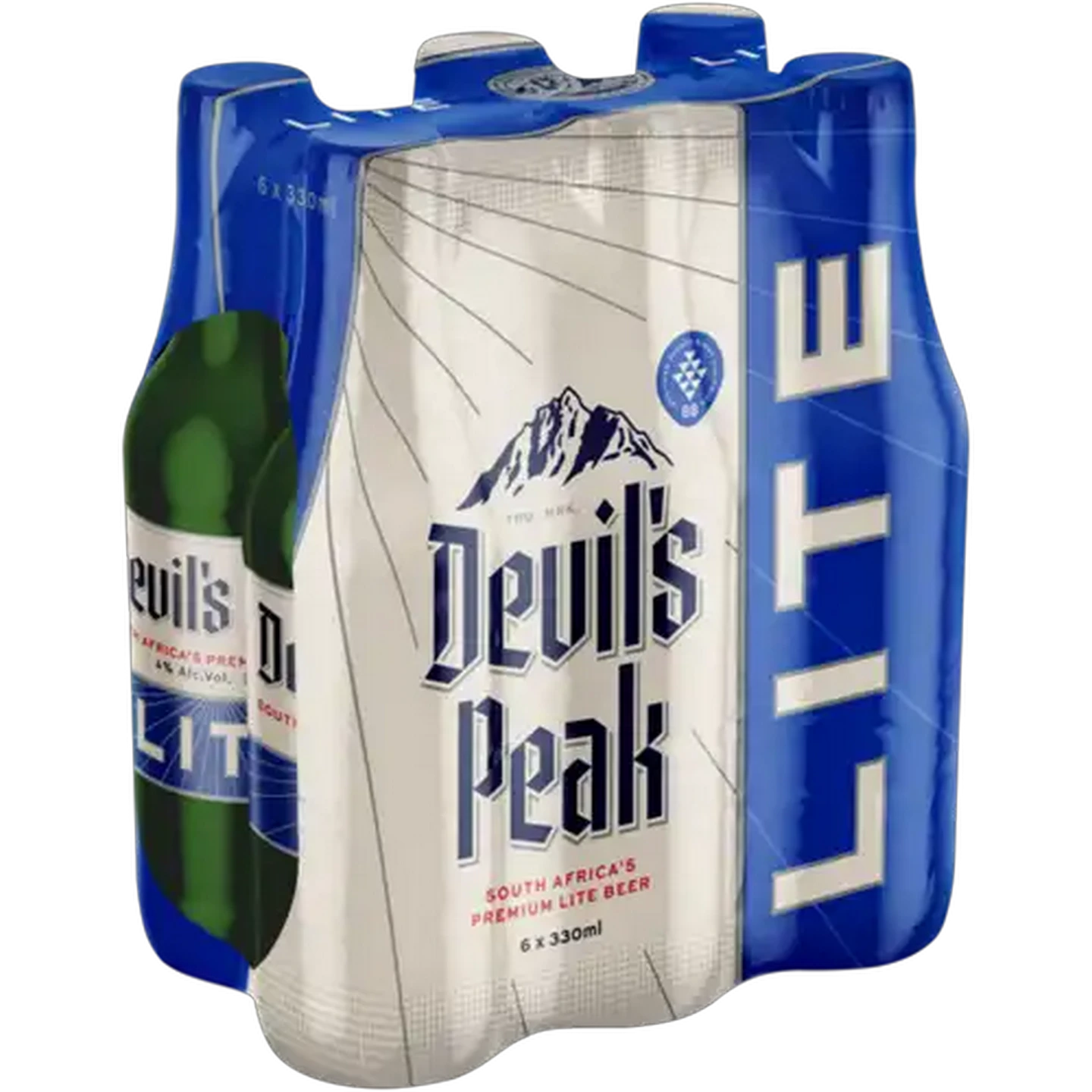 Image of Devil's Peak Lite Beer Bottles 6 x 330ml