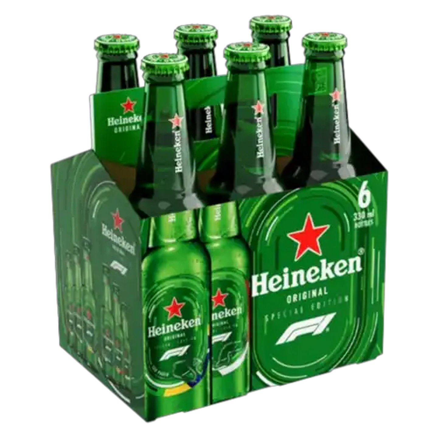 Image of Heineken Premium Lager Beer Bottles  6 x 330ml