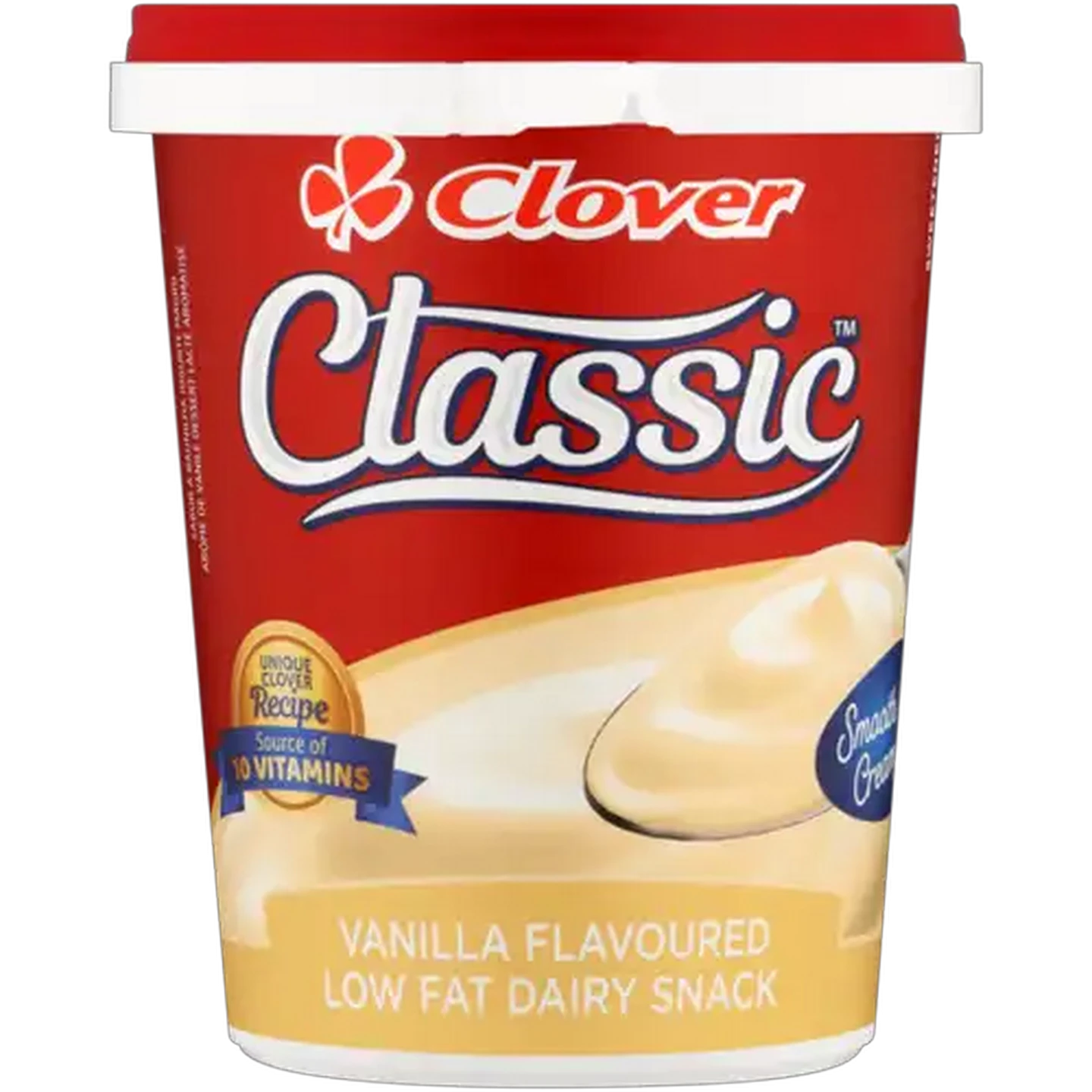 Image of Clover Classic Vanilla Flavoured Low Fat Dairy Snack 500g