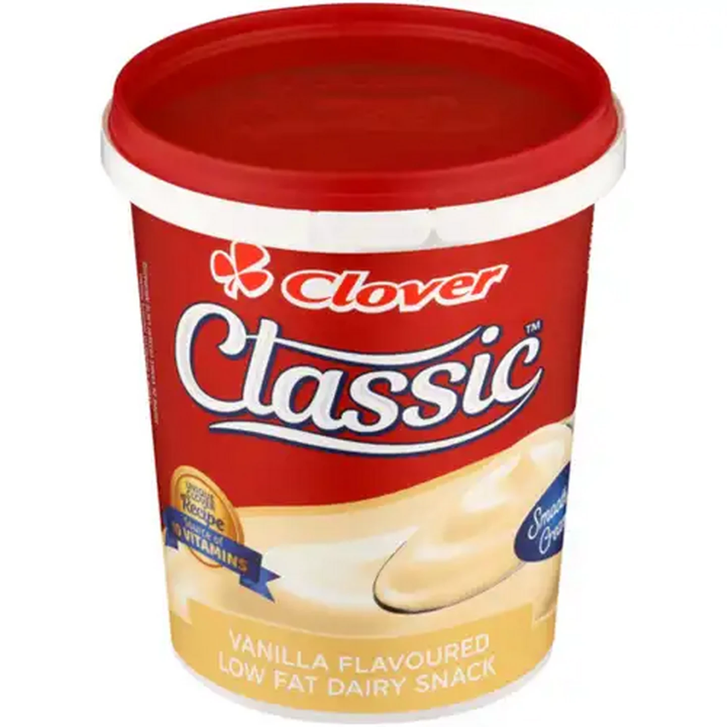 Image of Clover Classic Vanilla Flavoured Low Fat Dairy Snack 500g