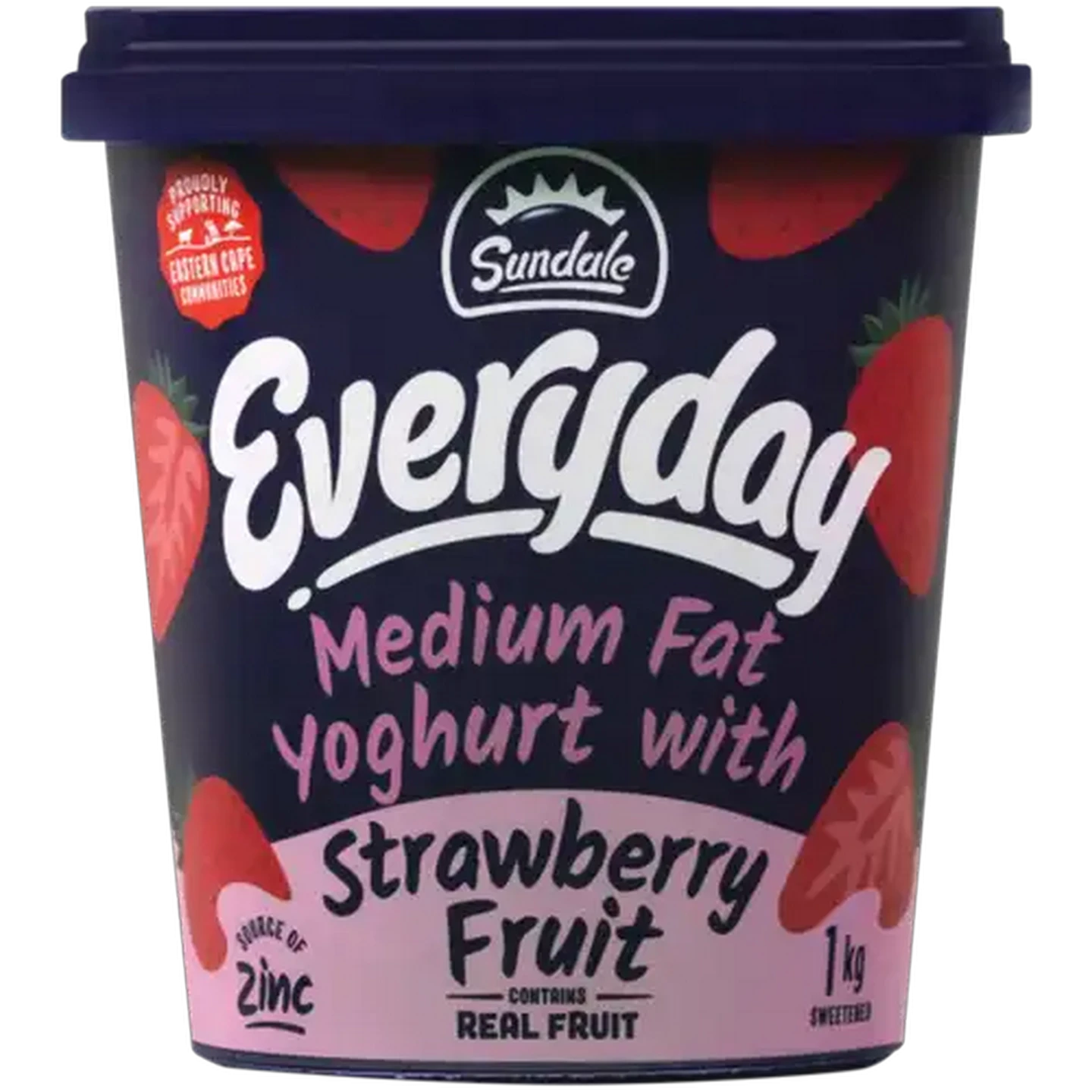 Image of Sundale Low Fat Strawberry Flavoured Yoghurt 1kg