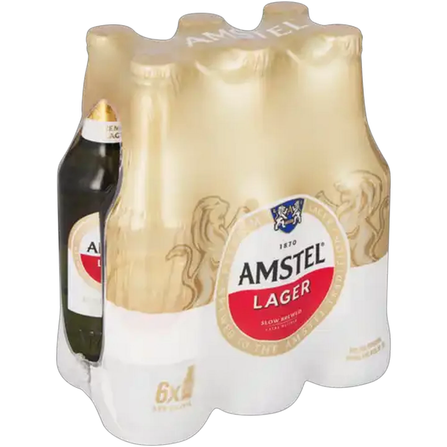 Image of Amstel Premium Lager Beer Bottles 6 x 330ml