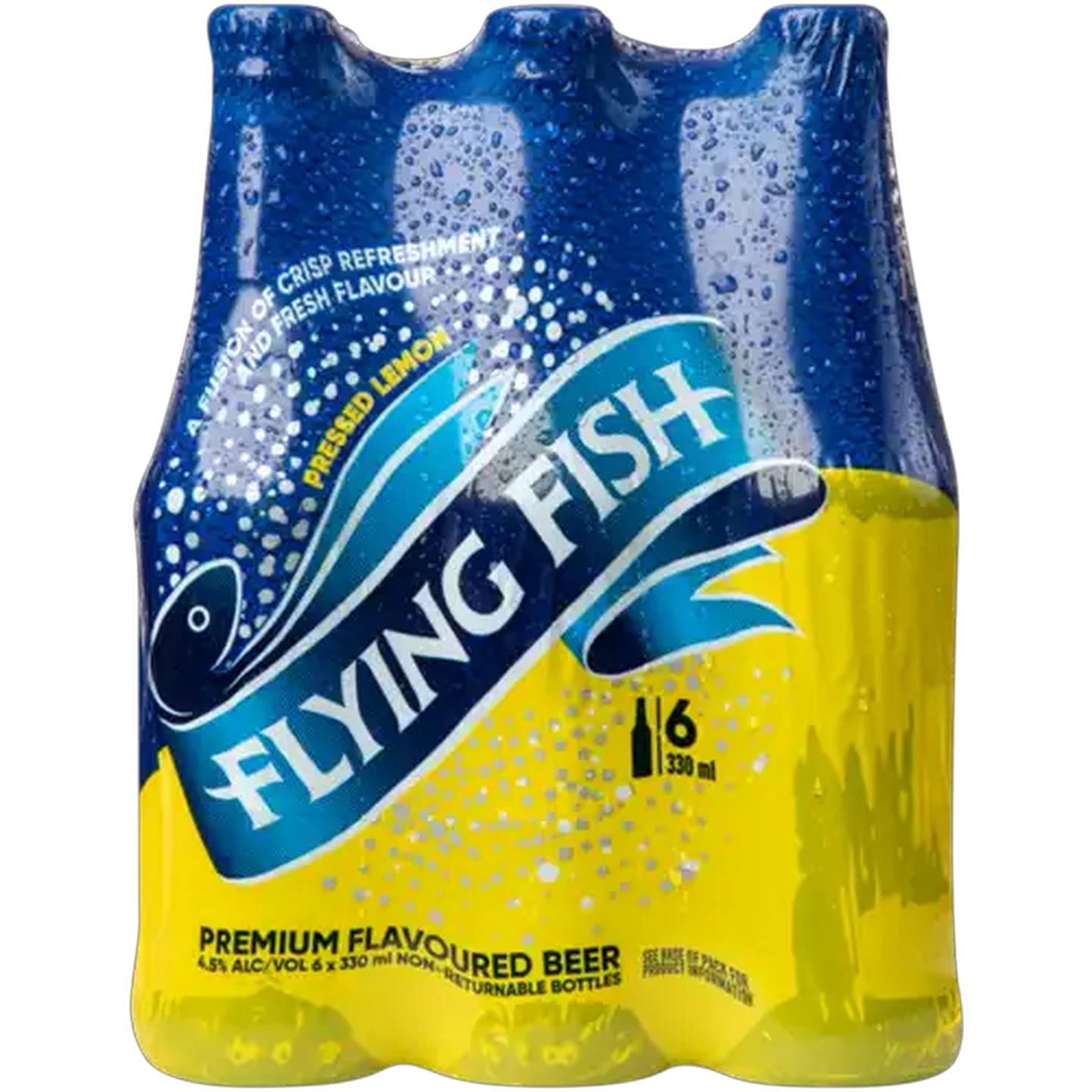 Image of Flying Fish Pressed Lemon Flavoured Premium Beer Bottles 6 x 330ml