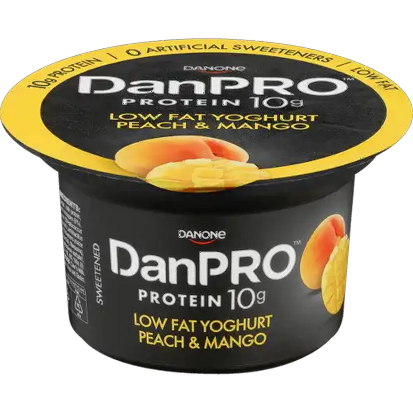 Image of Danone DanPro Low Fat Peach & Mango Flavoured Yoghurt 150g