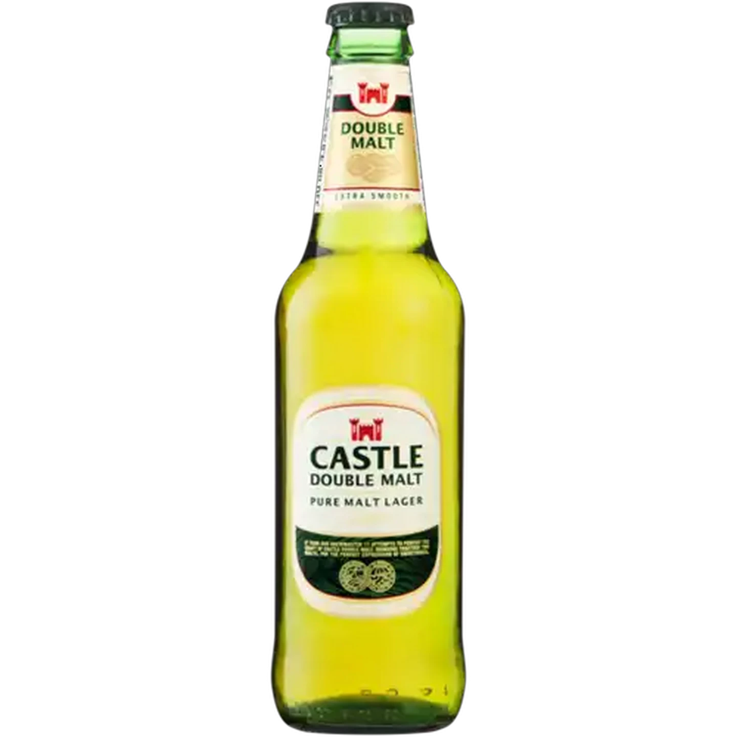 Image of Castle Pure Double Malt Lager Beer Bottle 330ml