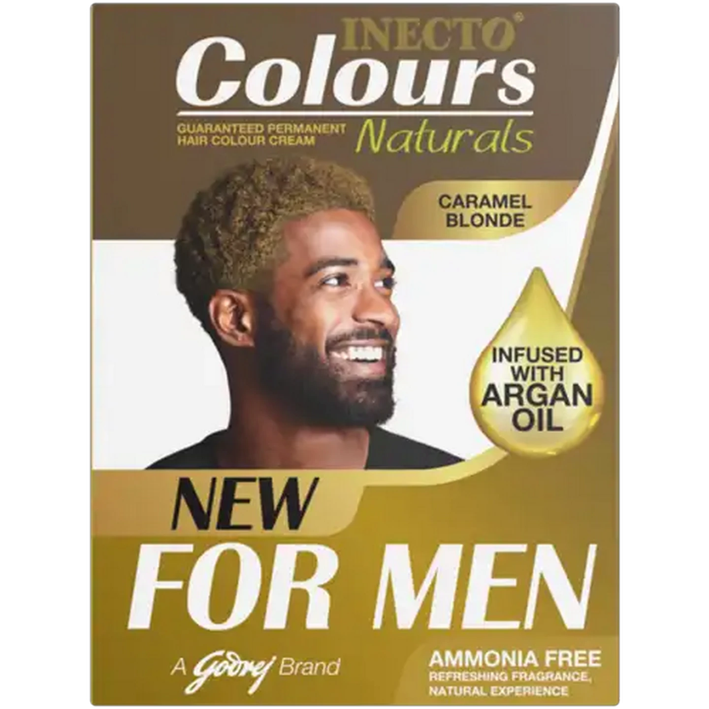 Image of Inecto Caramel Blonde Naturals Men's Hair Colour Cream 14ml