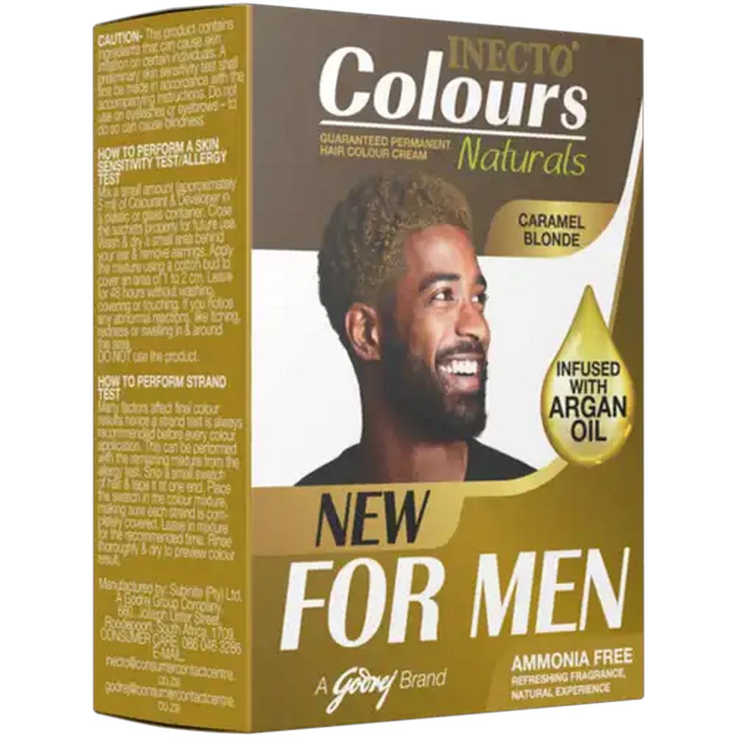 Image of Inecto Caramel Blonde Naturals Men's Hair Colour Cream 14ml