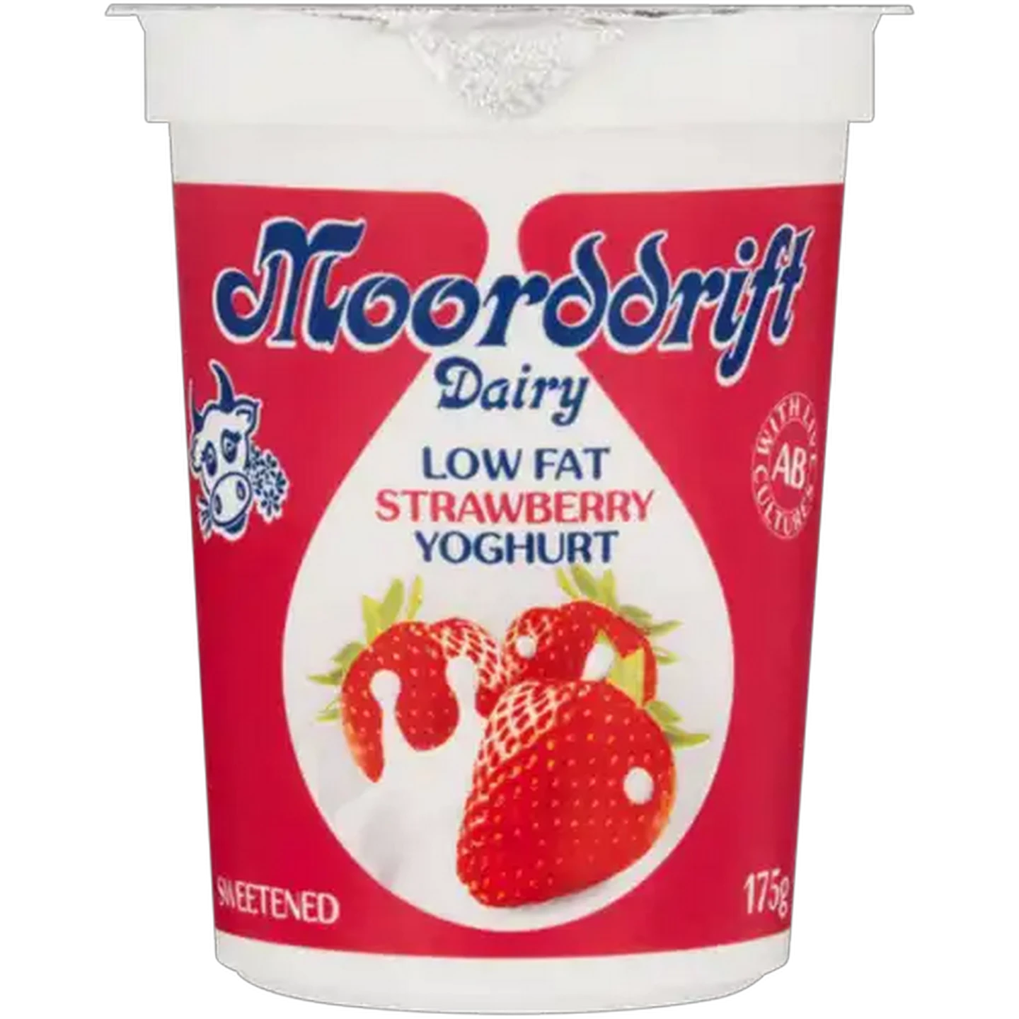 Image of Moorddrift Dairy Strawberry Flavoured Low Fat Yoghurt 175g