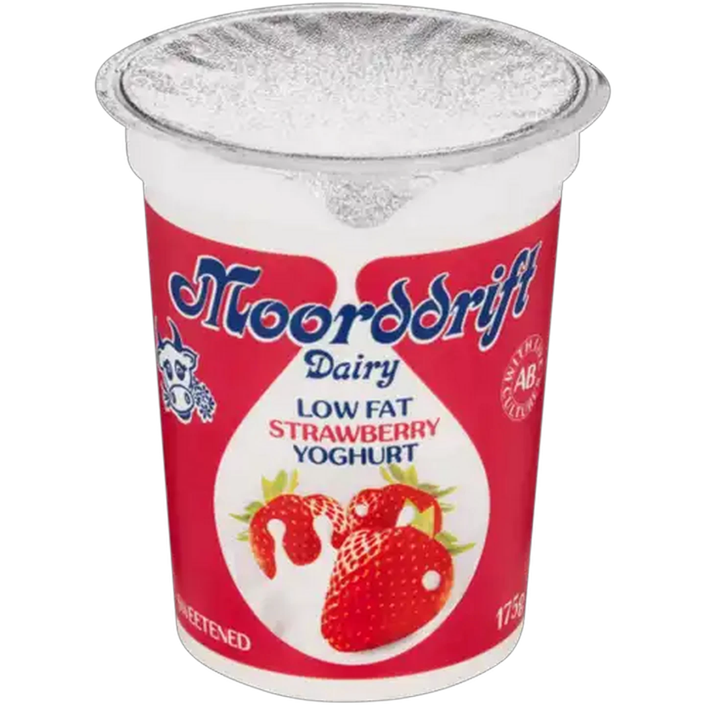 Image of Moorddrift Dairy Strawberry Flavoured Low Fat Yoghurt 175g