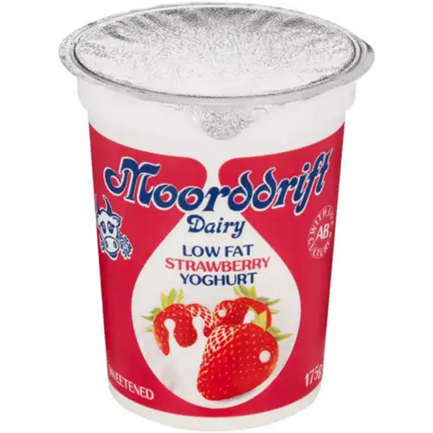 Image of Moorddrift Dairy Strawberry Flavoured Low Fat Yoghurt 175g