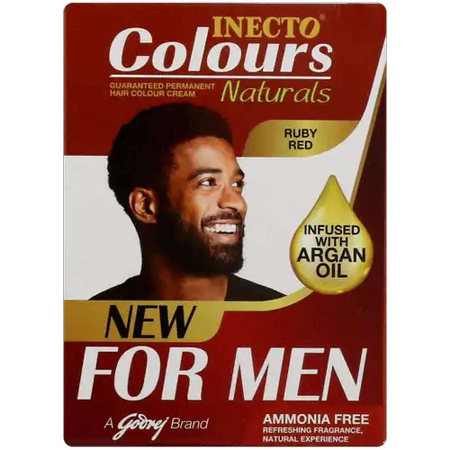 Image of Inecto Ruby Red Naturals Men's Hair Colour Cream 14ml
