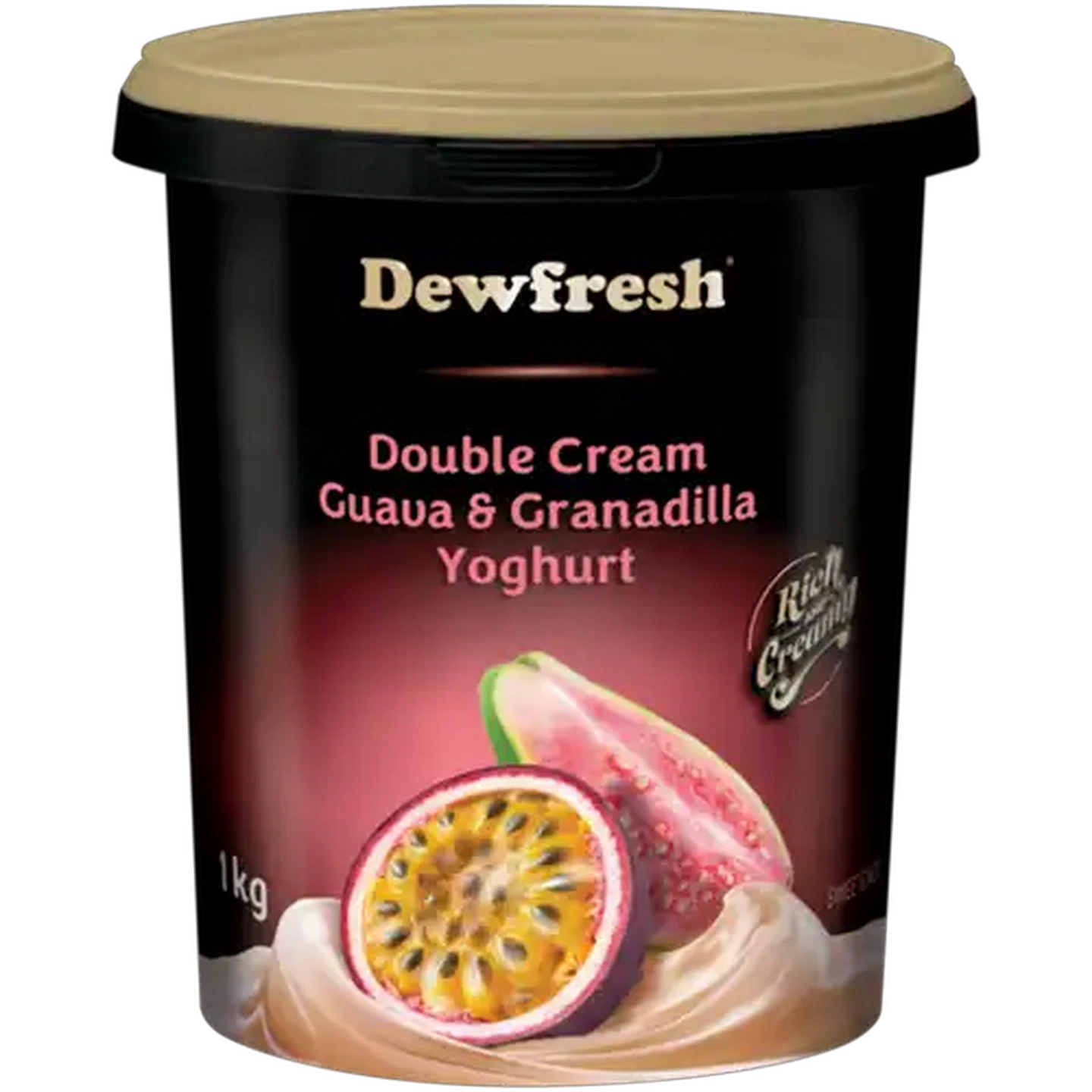 Image of Dewfresh Guava & Granadilla Double Cream Yoghurt 1kg