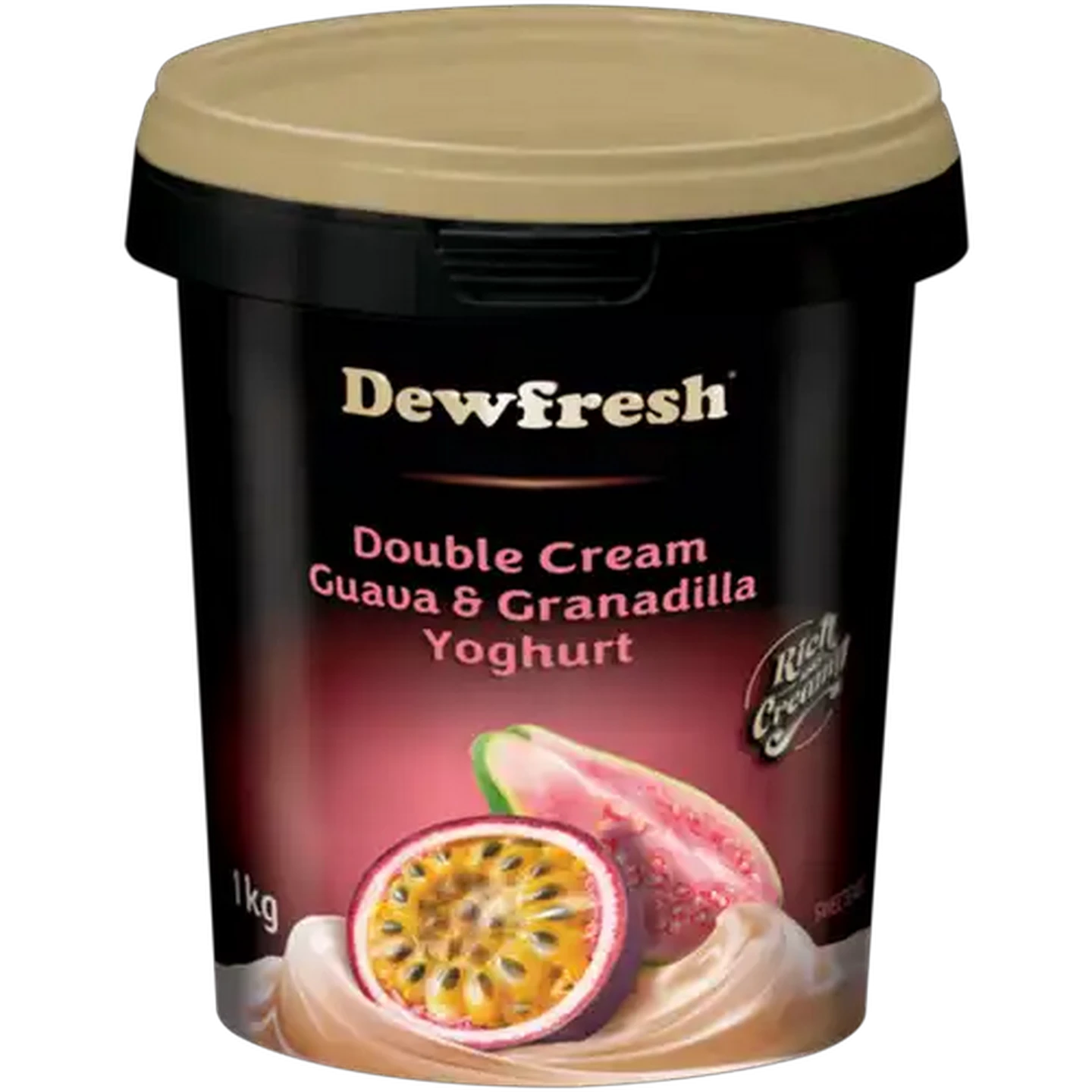 Image of Dewfresh Guava & Granadilla Double Cream Yoghurt 1kg