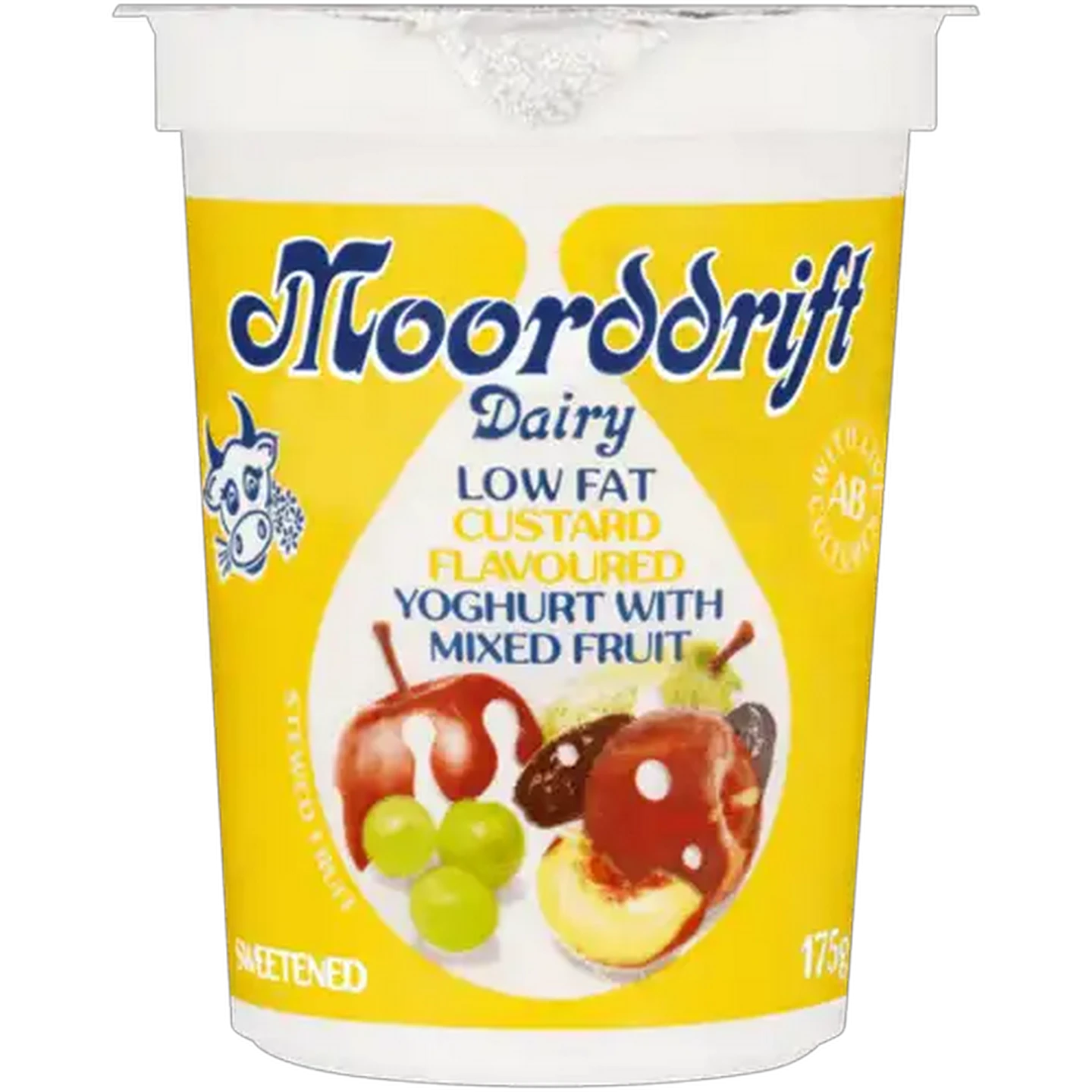 Image of Moorddrift Dairy Custard Flavoured Low Fat Yoghurt with Mixed Fruit 175g