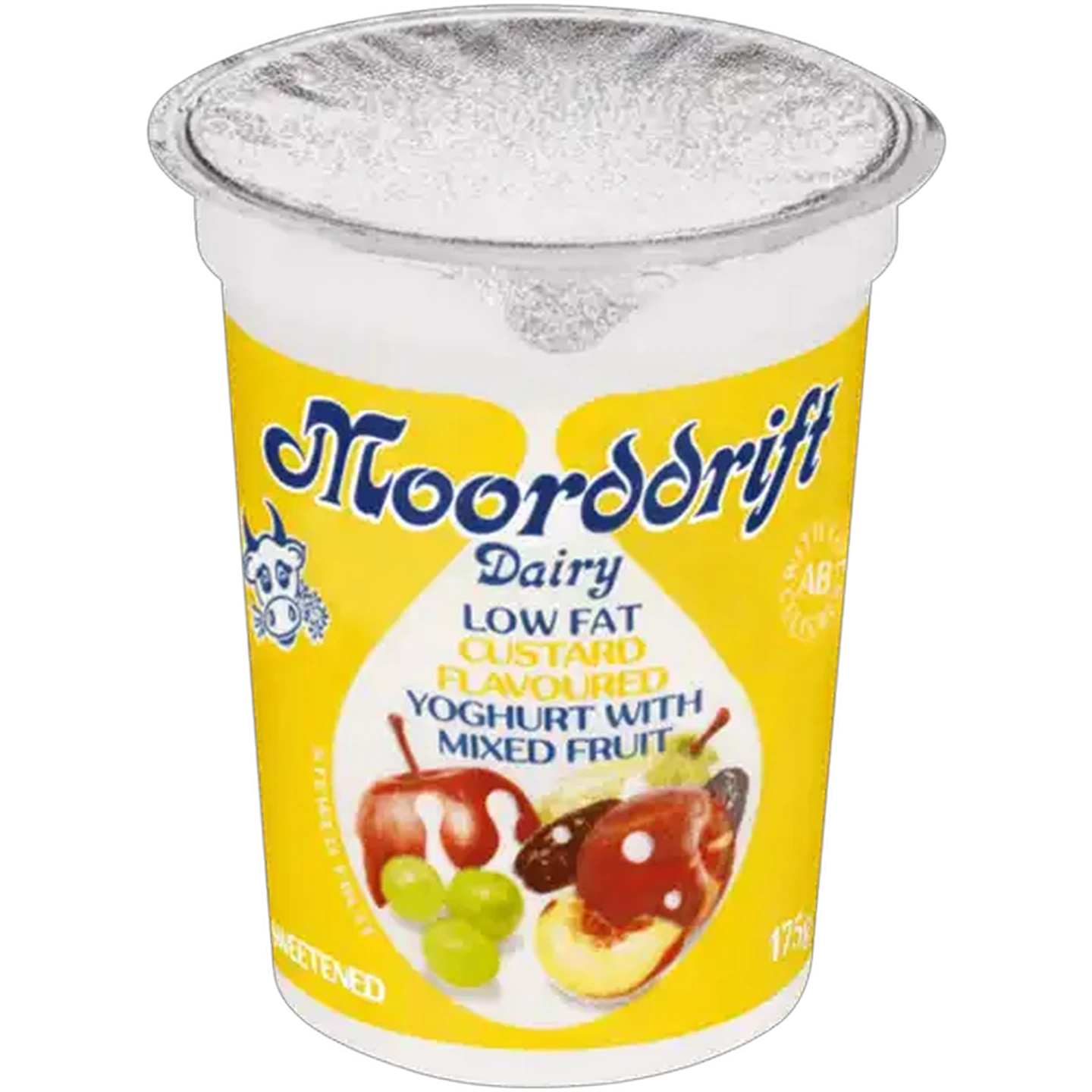 Image of Moorddrift Dairy Custard Flavoured Low Fat Yoghurt with Mixed Fruit 175g