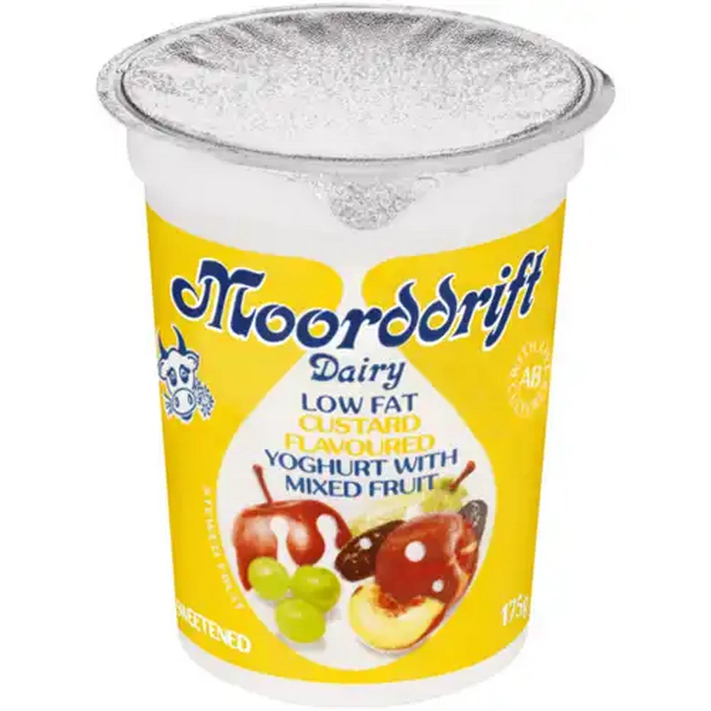 Image of Moorddrift Dairy Custard Flavoured Low Fat Yoghurt with Mixed Fruit 175g
