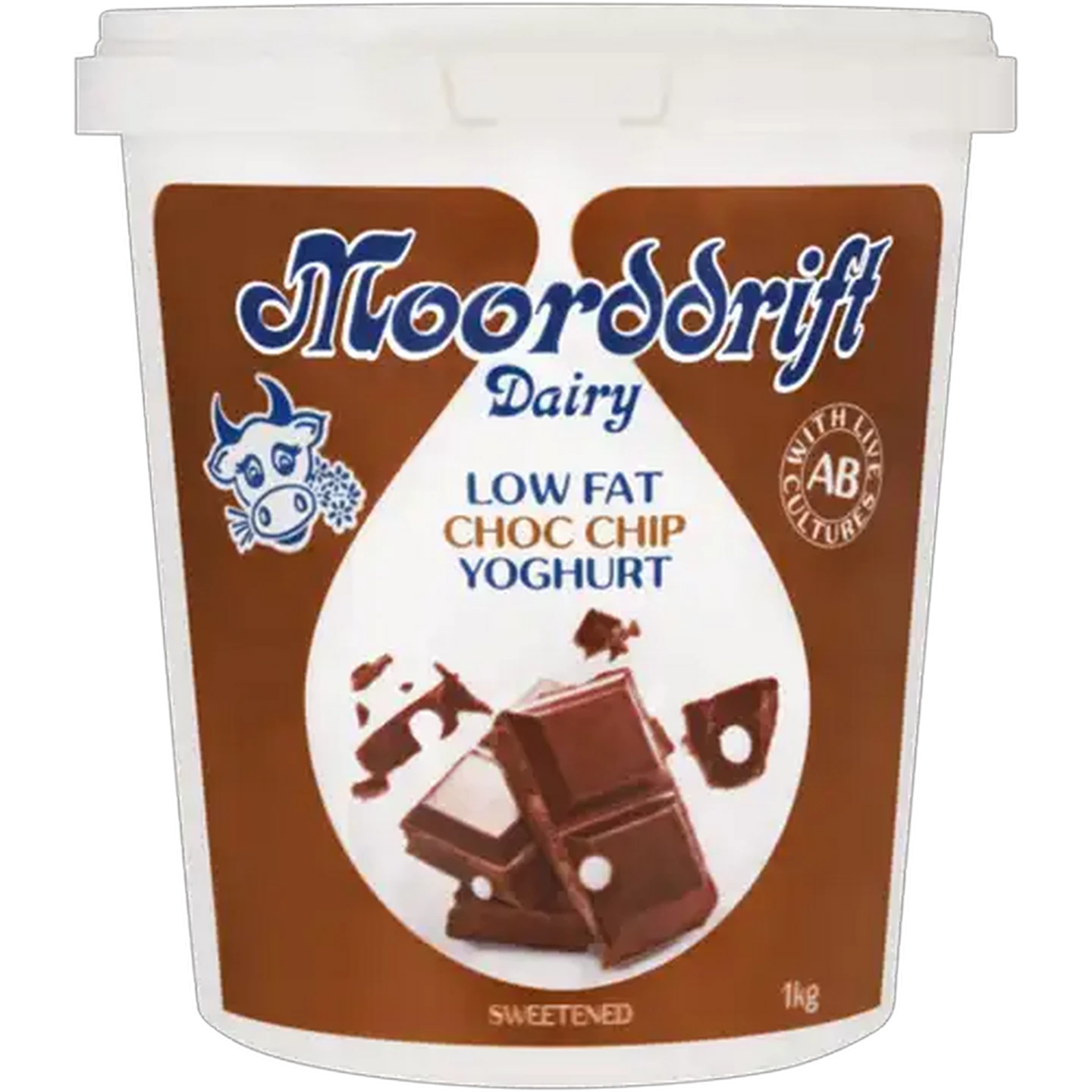 Image of Moorddrift Dairy Choc Chip Low Fat Yoghurt 1kg