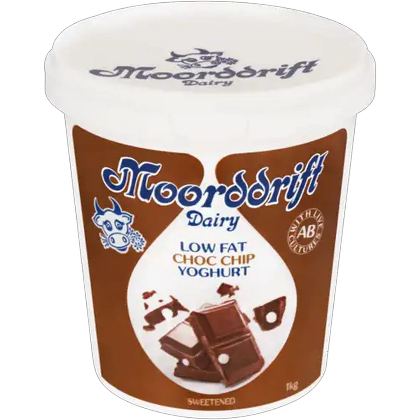 Image of Moorddrift Dairy Choc Chip Low Fat Yoghurt 1kg