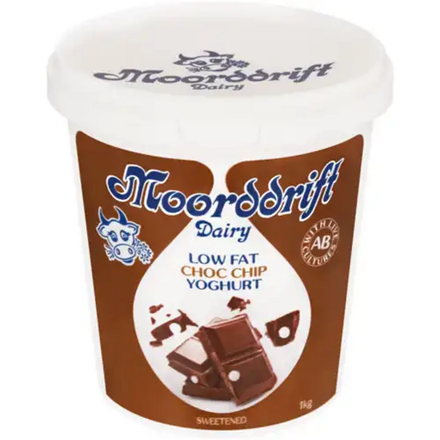 Image of Moorddrift Dairy Choc Chip Low Fat Yoghurt 1kg