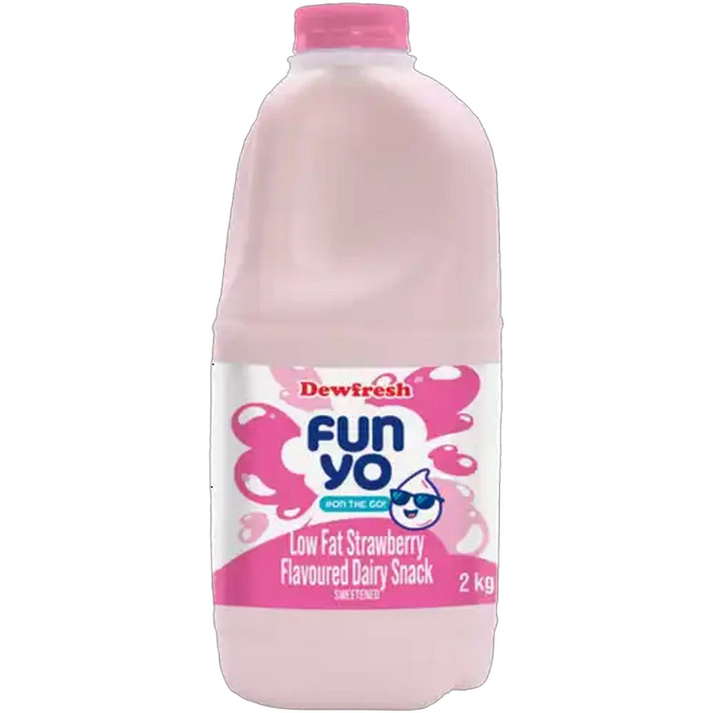 Image of Dewfresh FunYo Strawberry Flavoured Low Fat Dairy Snack 2kg