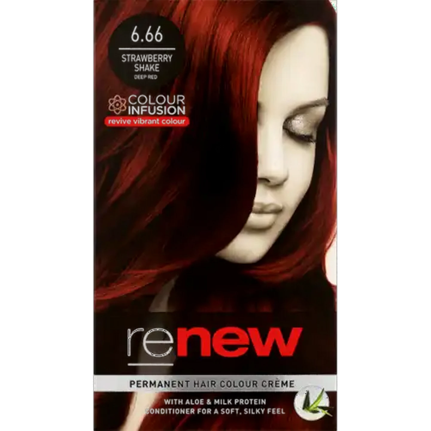 Image of Renew Strawberry Shake Deep Red 6.66 Permanent Hair Colour Créme 50ml