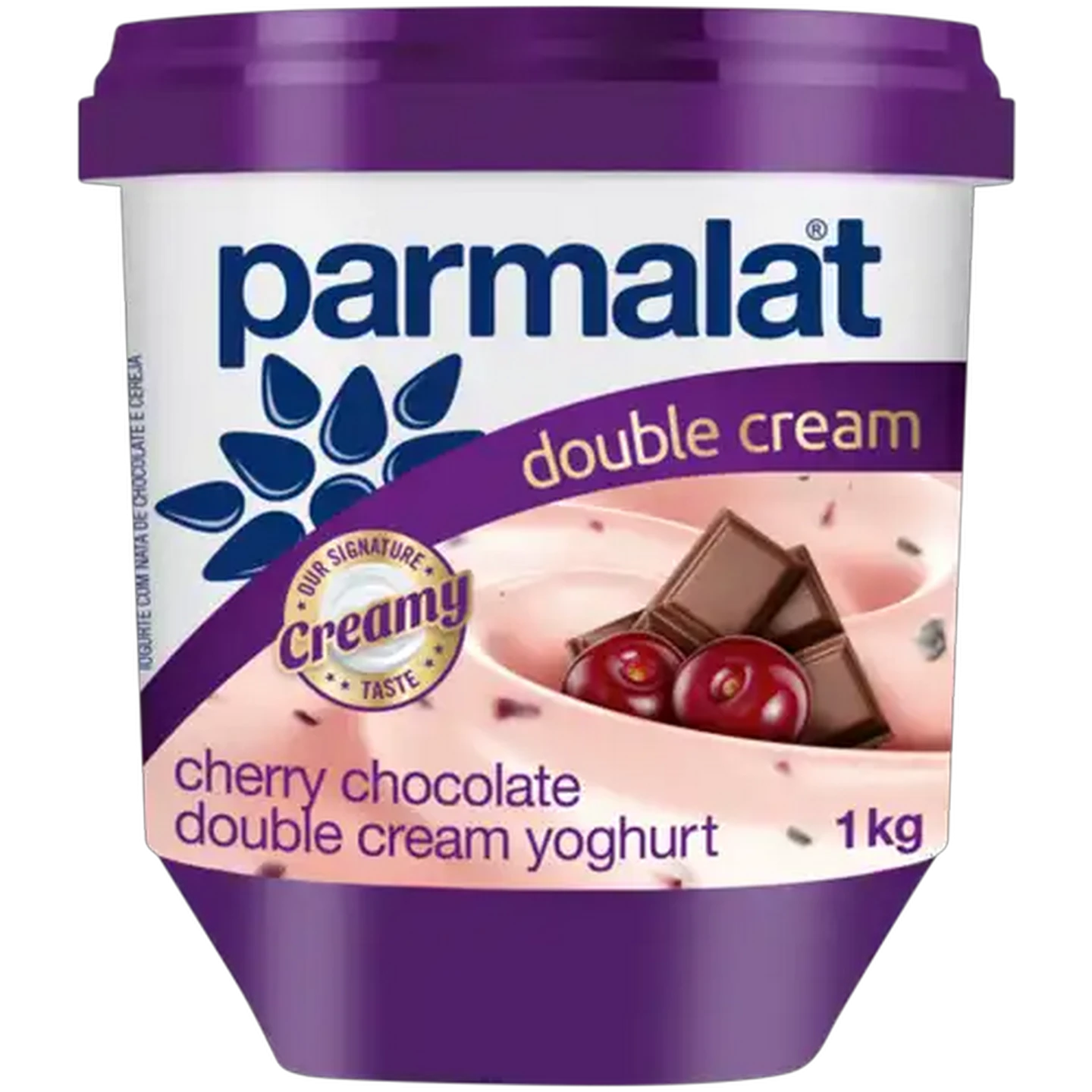 Image of Parmalat Double Cream Cherry Chocolate Flavoured Yoghurt 1kg