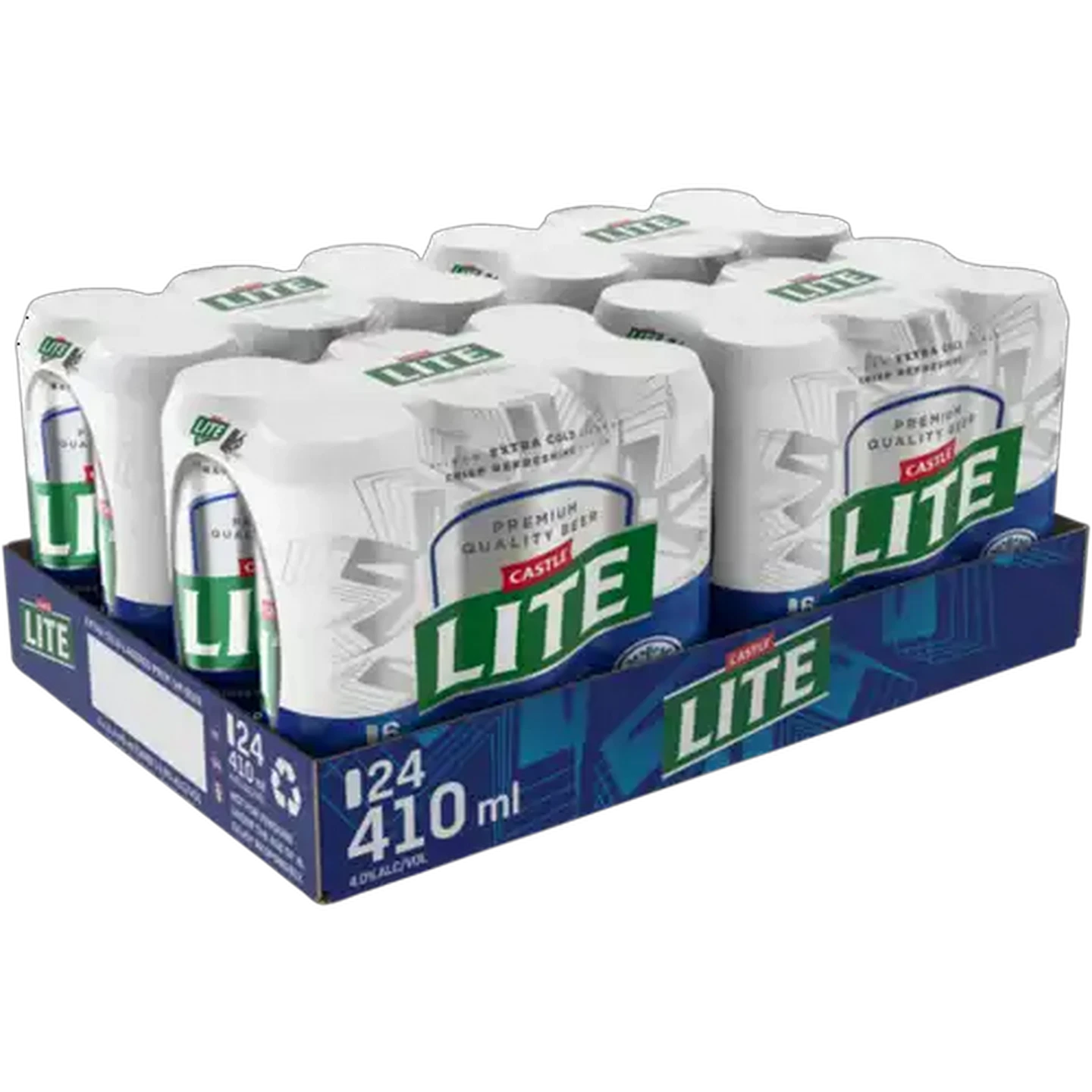 Image of Castle Lite Premium Beer Cans 24 x 410ml