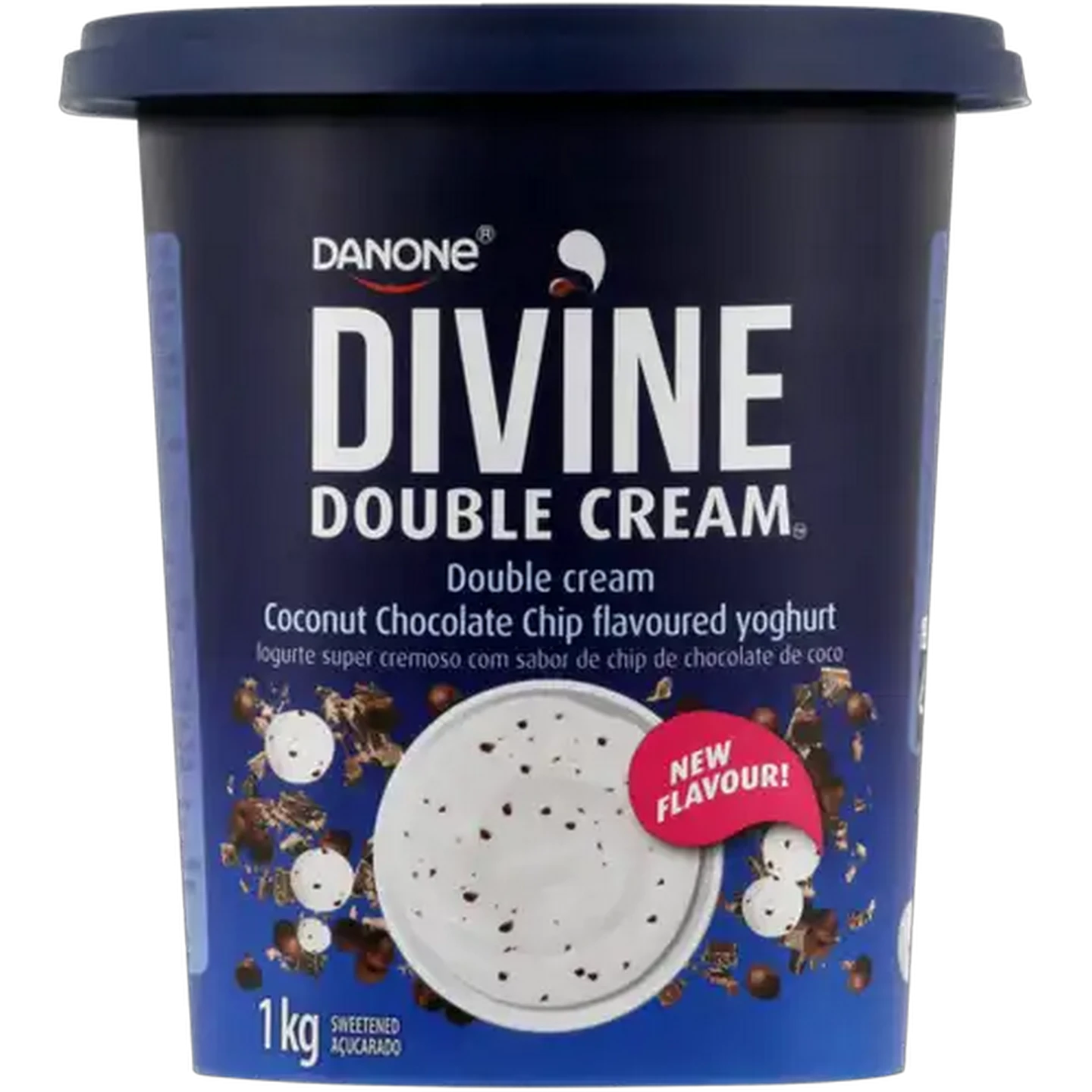 Image of Danone Divine Double Cream Coconut Chocolate Chip Flavoured Yoghurt 1kg