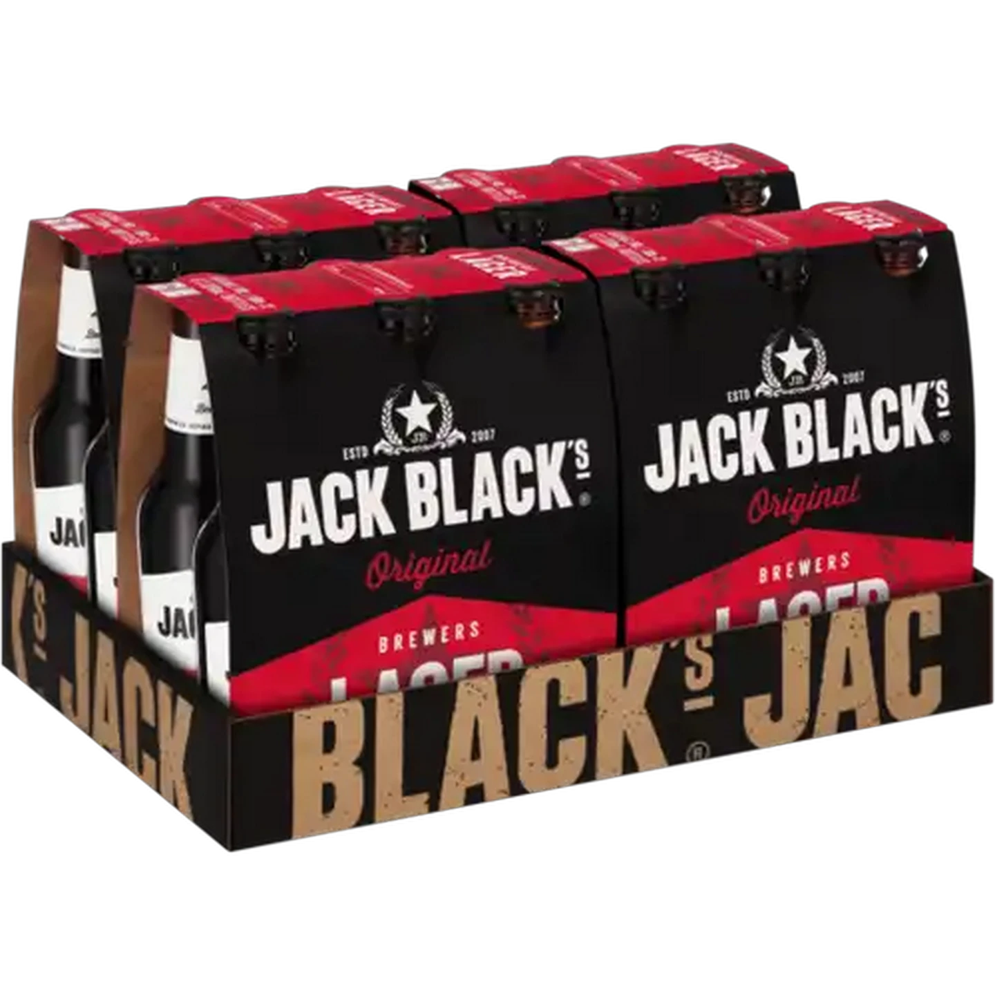 Image of Jack Black's Brewer's Lager Beer Bottles 24 x 330ml