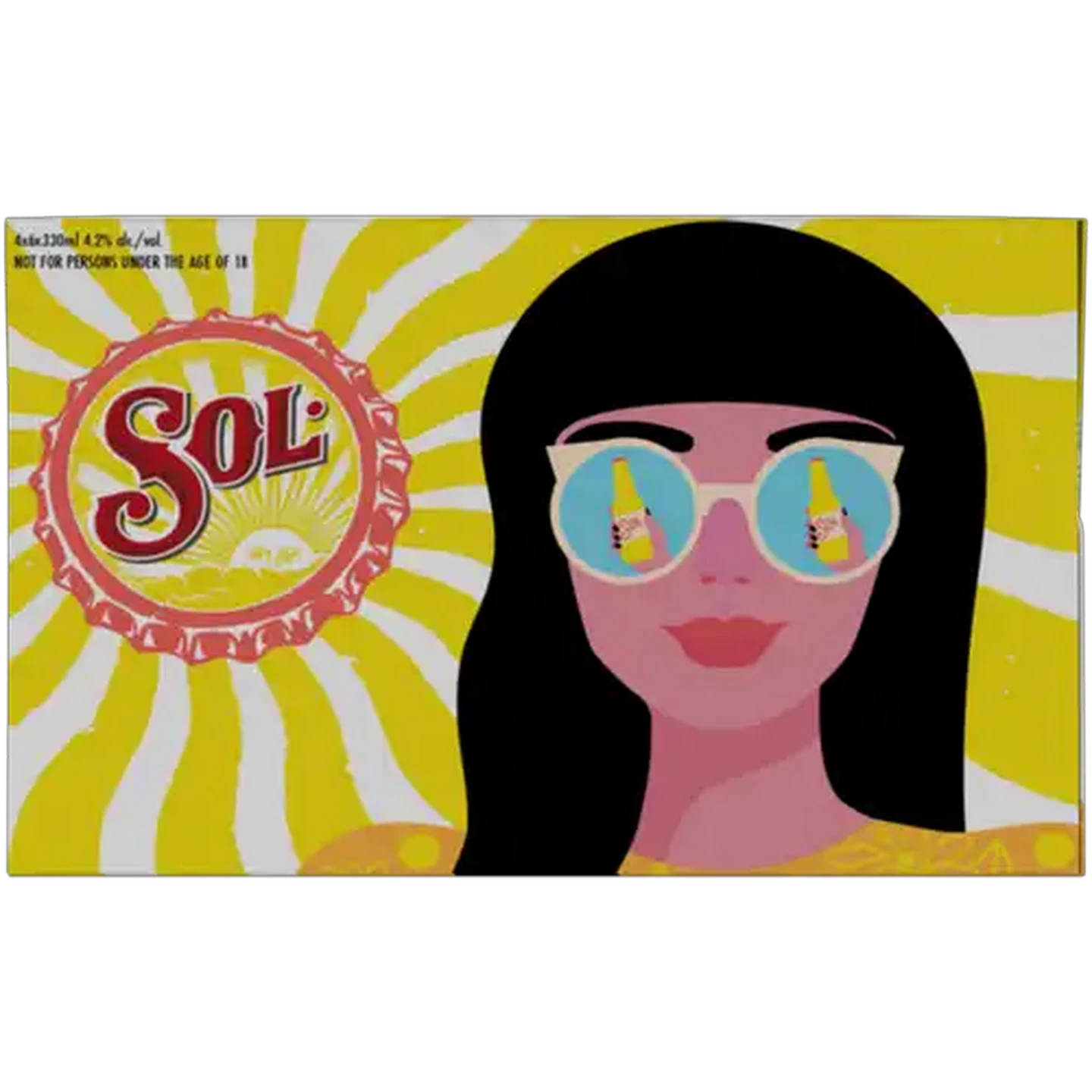 Image of Sol Premium Lager Beer Bottles 24 x 330ml