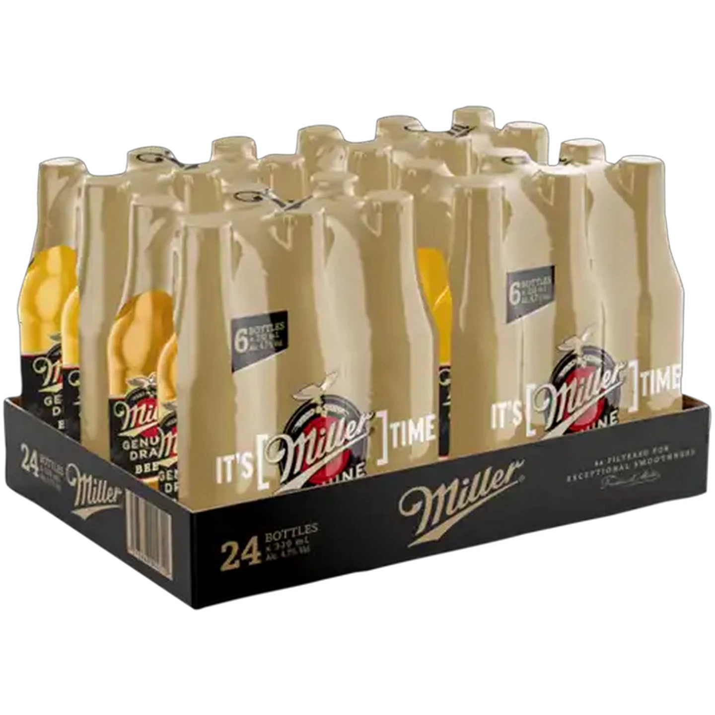 Image of Miller Genuine Draft Beer Bottles 24 x 330ml